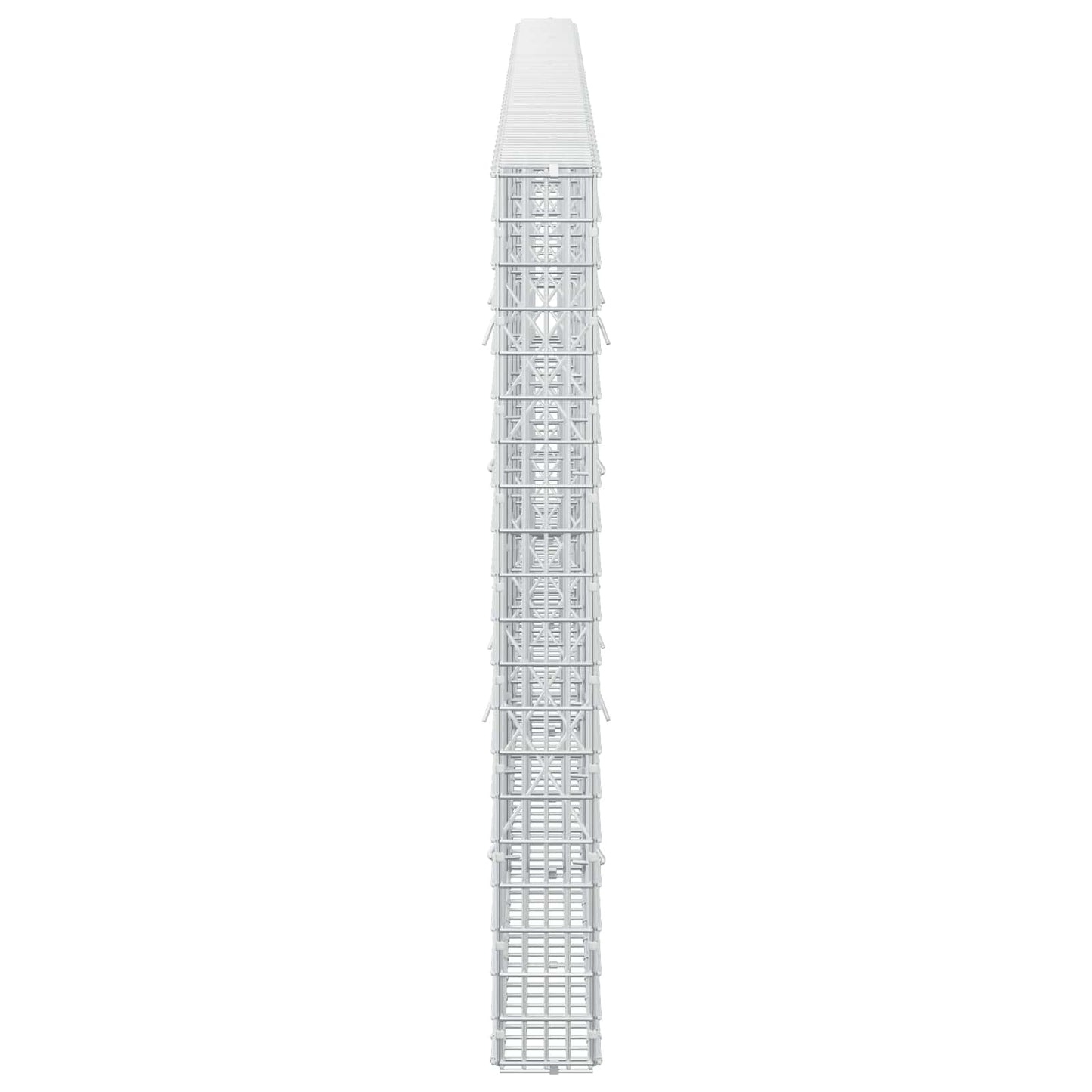 vidaXL Γκαμπιόν με σύρμα 3,5 χλστ και πλέγμα 5x2,5 εκ 450x10x100 εκ.