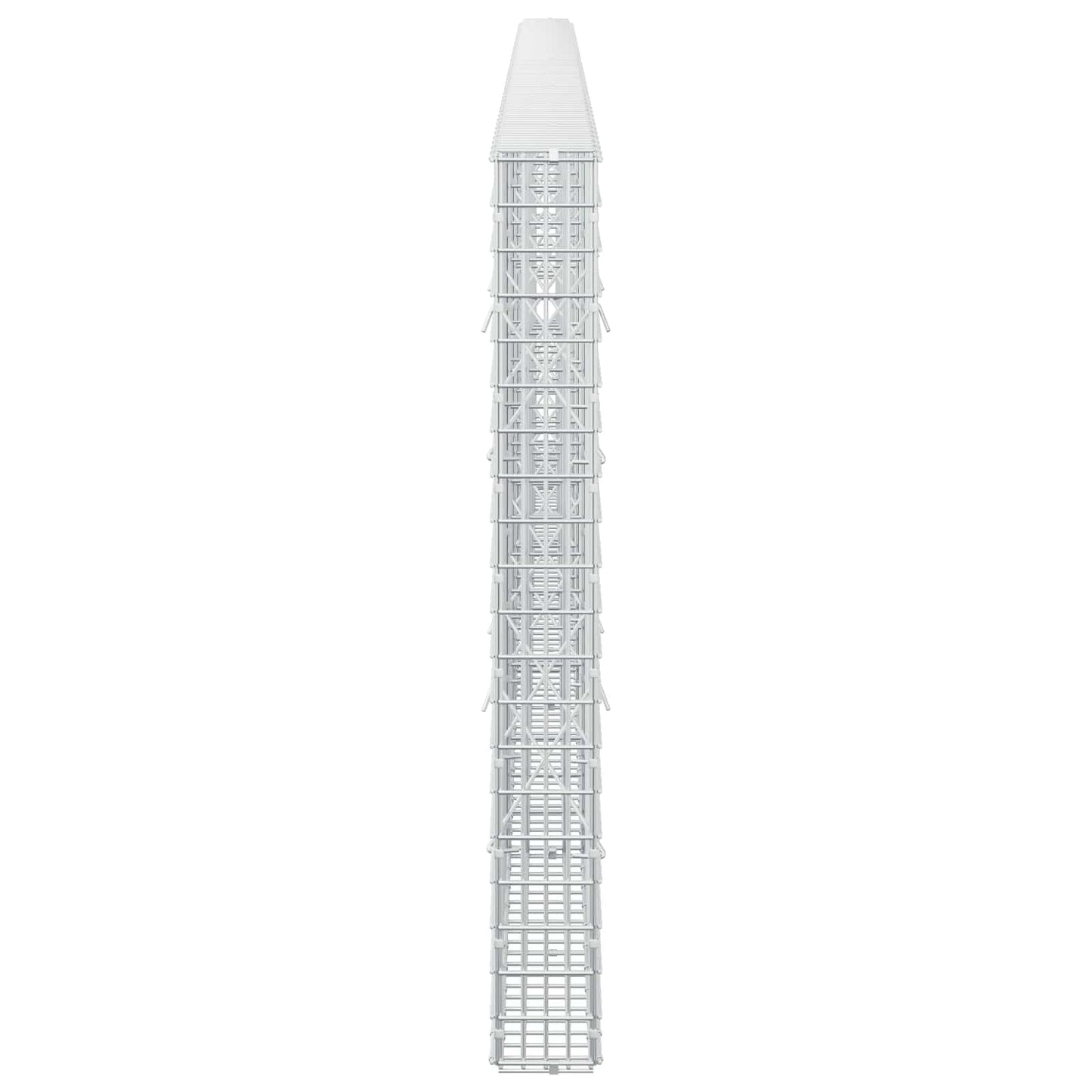 vidaXL Γκαμπιόν με σύρμα 3,5 χλστ και πλέγμα 5x2,5 εκ 500x10x100 εκ