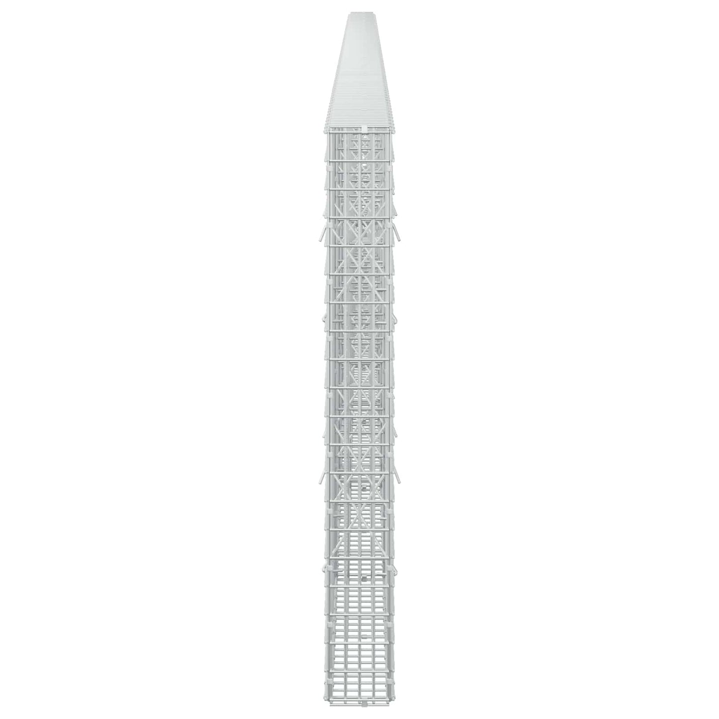 vidaXL Γκαμπιόν με σύρμα 3,5 χλστ και πλέγμα 5x2,5 εκ 850x10x100 εκ