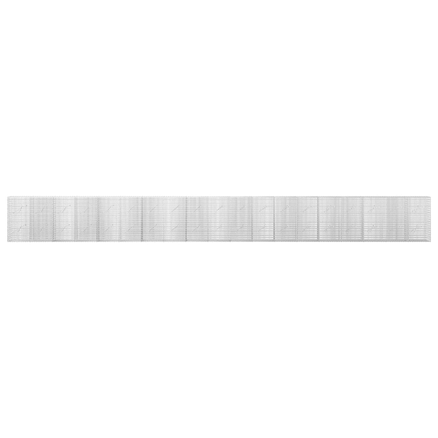 vidaXL Γκαμπιόν με σύρμα 3,5 mm και πλέγμα 5x2,5 cm 950x10x100 εκ.