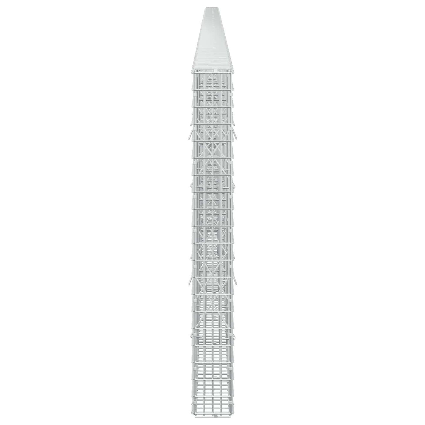 vidaXL Γκαμπιόν με σύρμα 3,5 χλστ και πλέγμα 5x2,5 εκ 1100x10x100 εκ