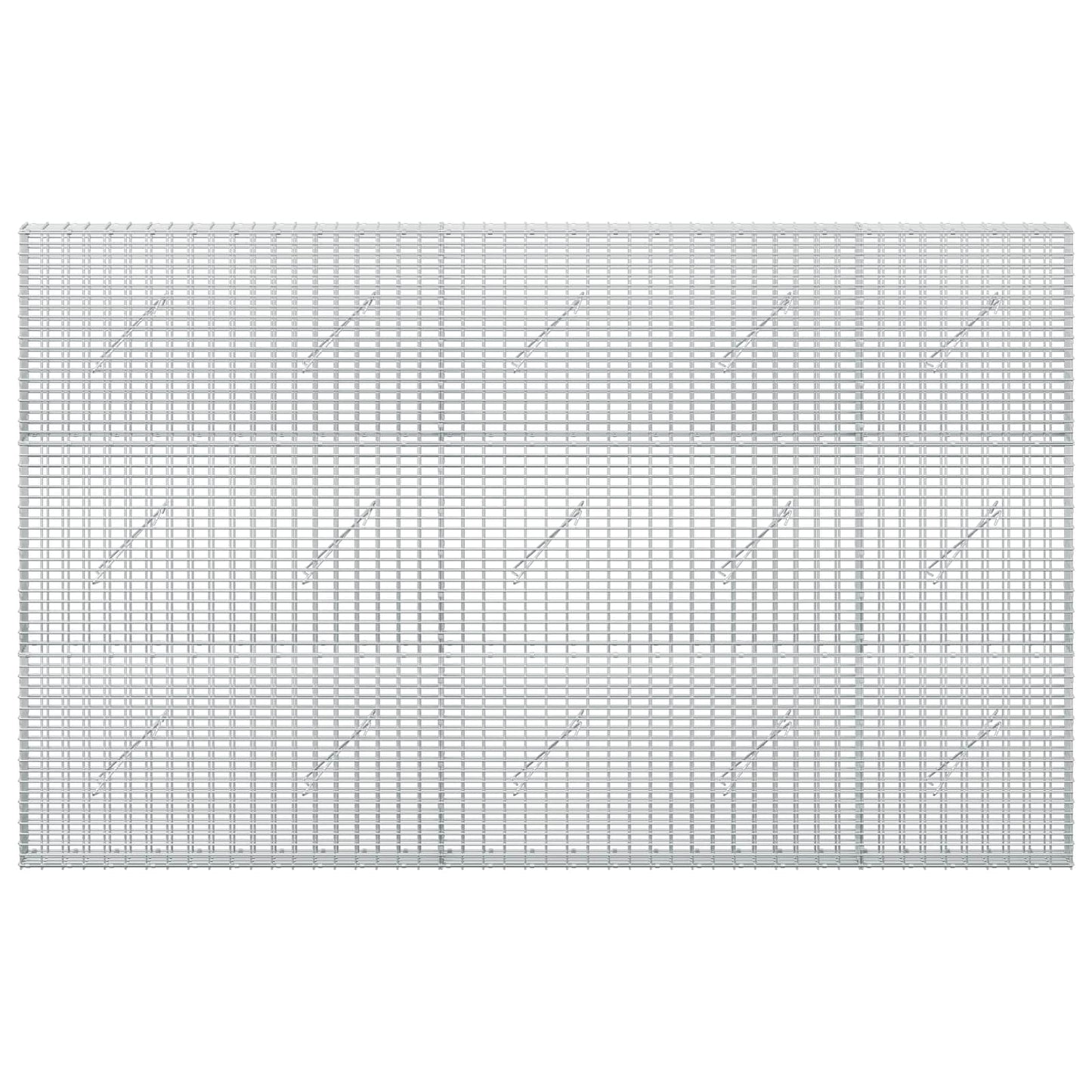 vidaXL Γκαμπιόν με σύρμα 3,5 mm και πλέγμα 5x2,5 cm 250x10x150 εκ