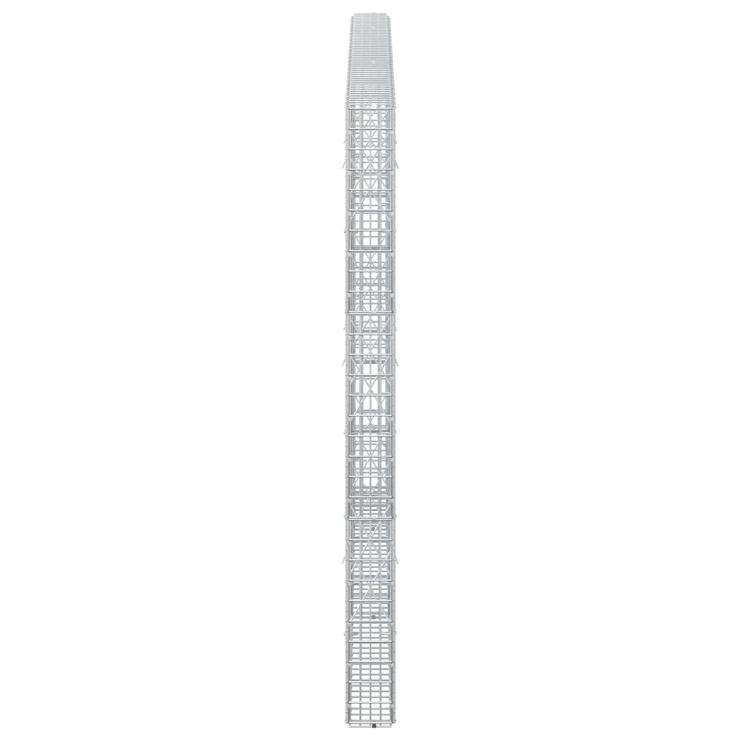 vidaXL Γκαμπιόν με σύρμα 3,5 mm και πλέγμα 5x2,5 cm 250x10x150 εκ