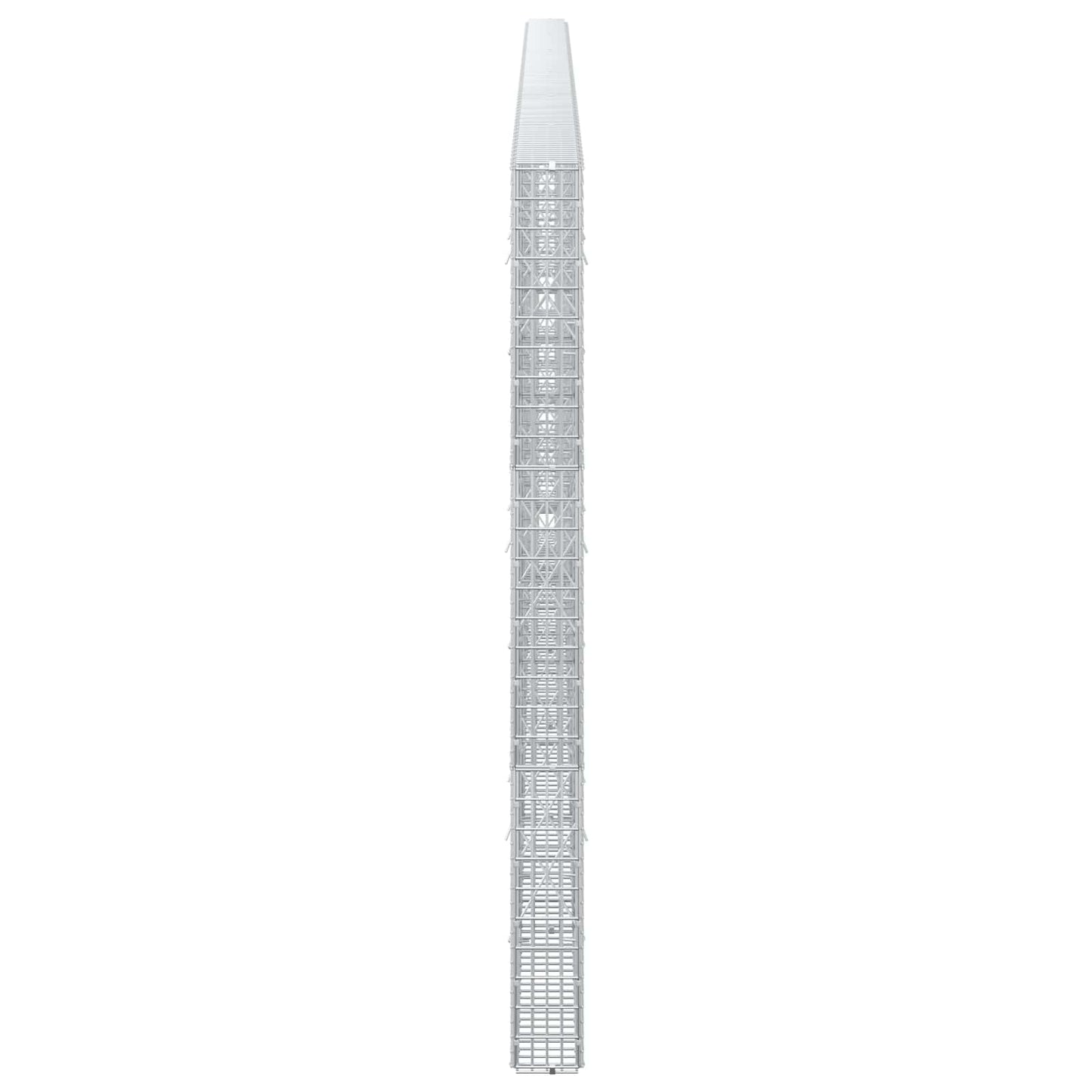 vidaXL Γκαμπιόν με σύρμα 3,5 χλστ και πλέγμα 5x2,5 εκ 600x10x150 εκ