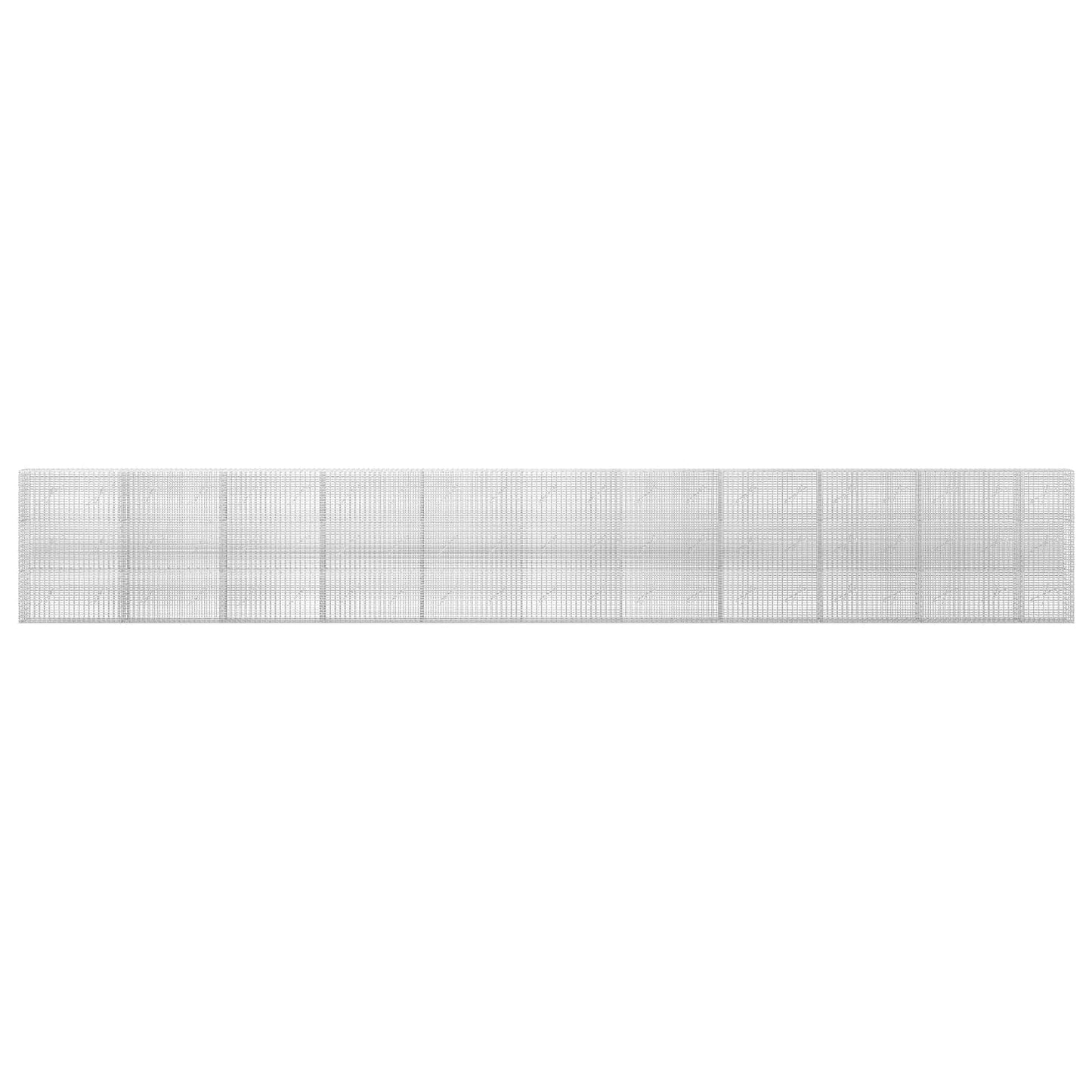 vidaXL Γκαμπιόν με σύρμα 3,5 mm και πλέγμα 5x2,5 cm 1050x10x150 εκ