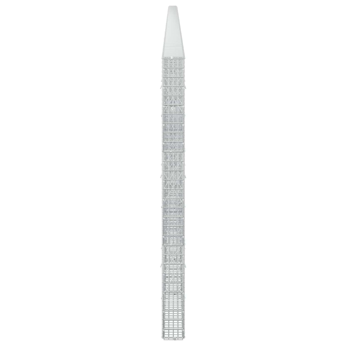 vidaXL Γκαμπιόν με σύρμα 3,5 χλστ και πλέγμα 5x2,5 εκ 1200x10x150 εκ.