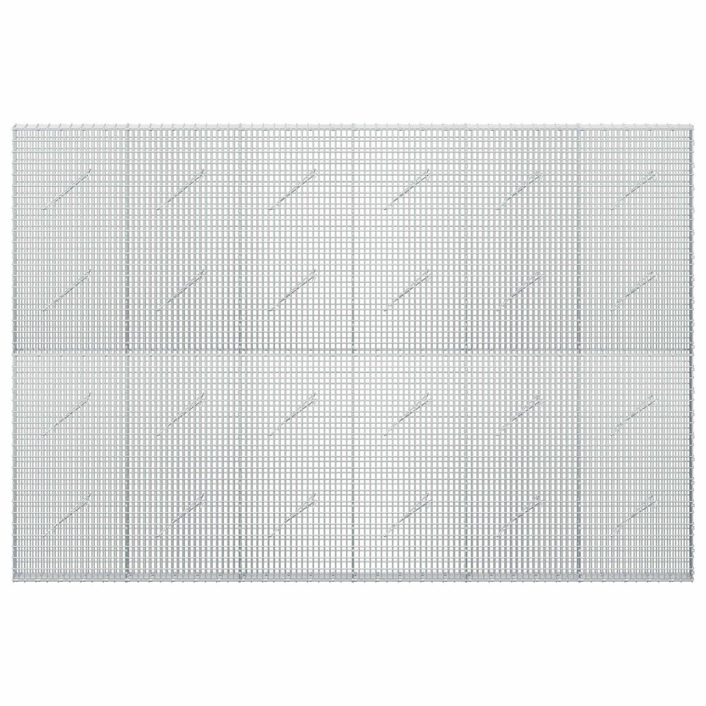 vidaXL Γκαμπιόν με σύρμα 3,5 mm και πλέγμα 5x2,5 cm 300x10x200 εκ