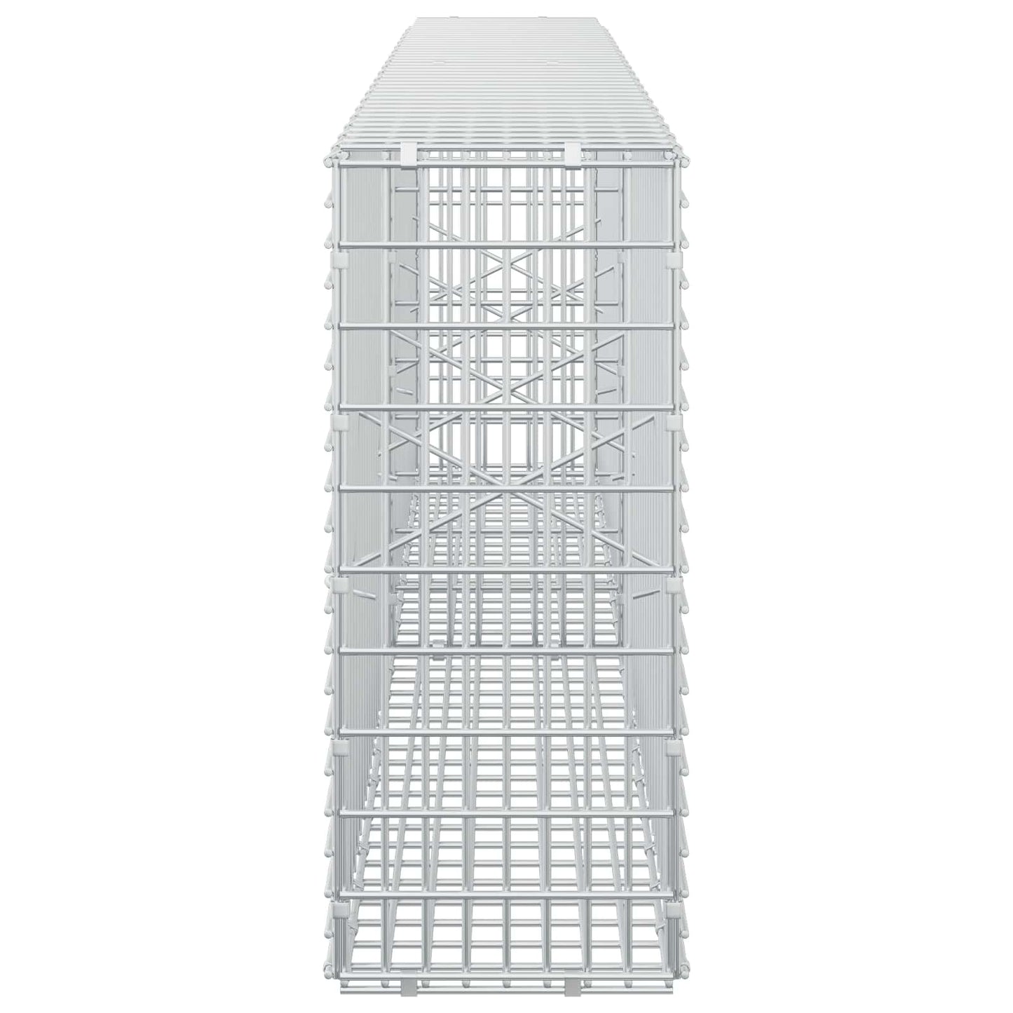 vidaXL Γκαμπιόν με σύρμα 3,5 mm και πλέγμα 5x2,5 cm 200x20x50 εκ