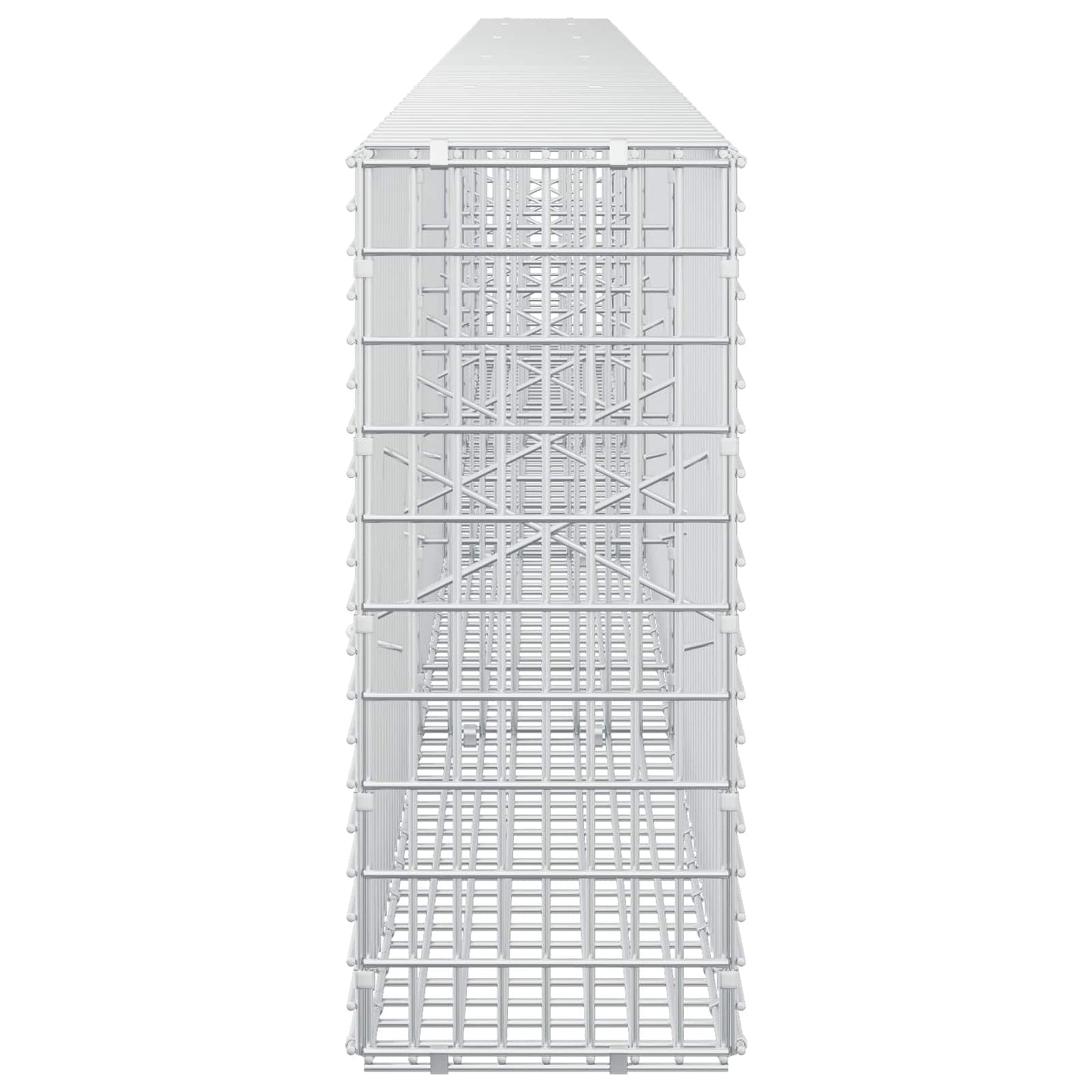 vidaXL Γκαμπιόν με σύρμα 3,5 mm και πλέγμα 5x2,5 cm 450x20x50 εκ
