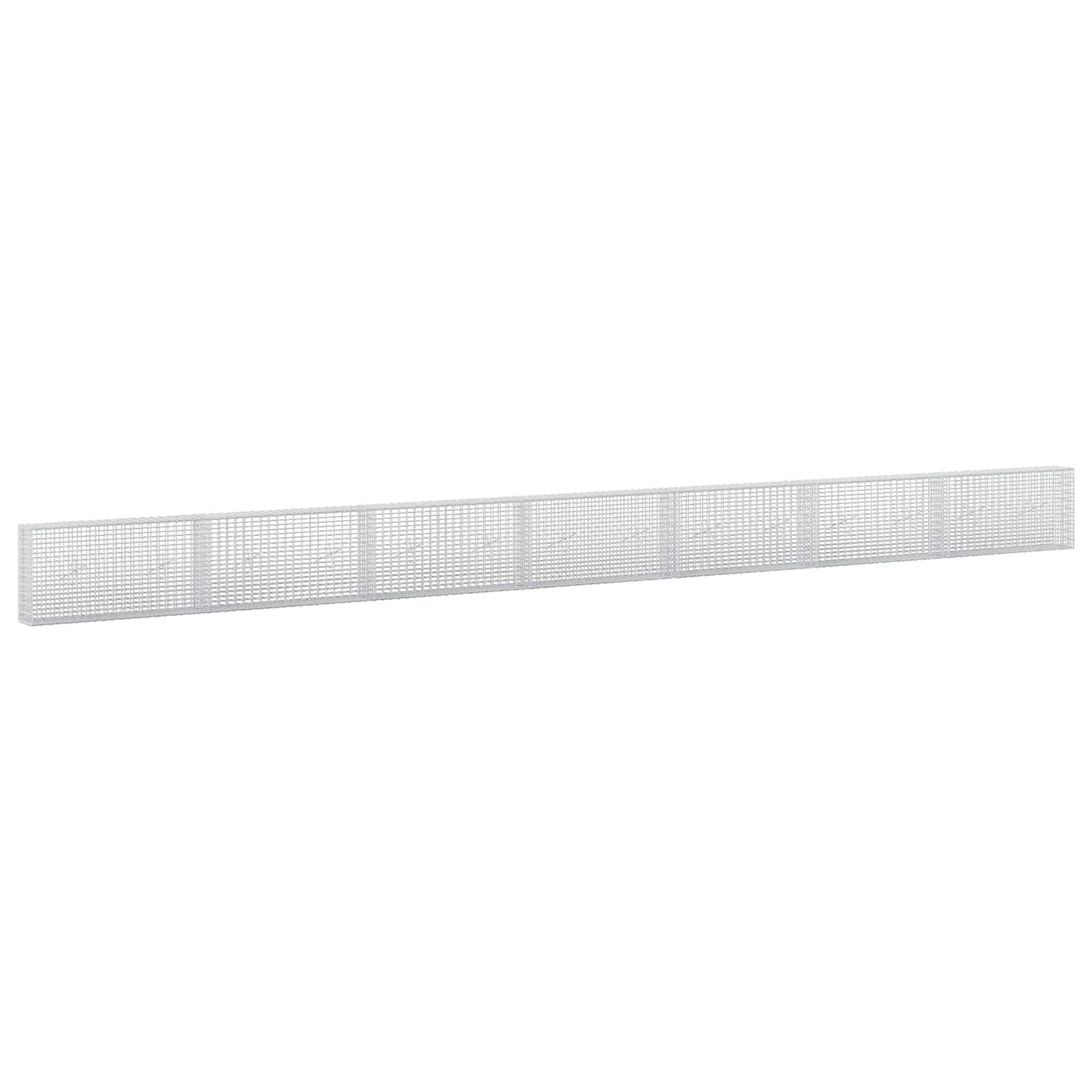 vidaXL Γκαμπιόν με σύρμα 3,5 mm και πλέγμα 5x2,5 cm 700x20x50 εκ
