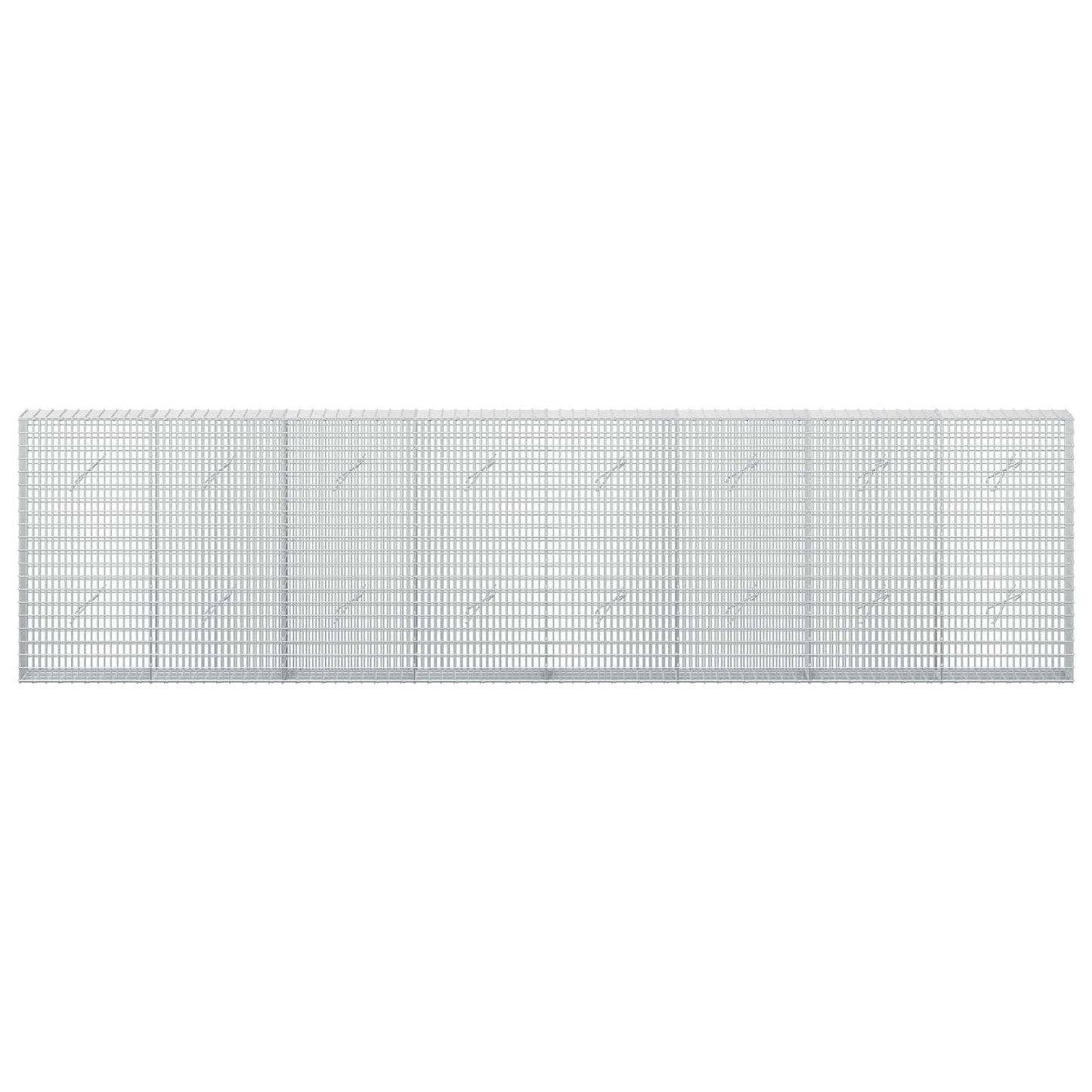 vidaXL Γκαμπιόν με σύρμα 3,5 mm και πλέγμα 5x2,5 cm 400x20x100 εκ