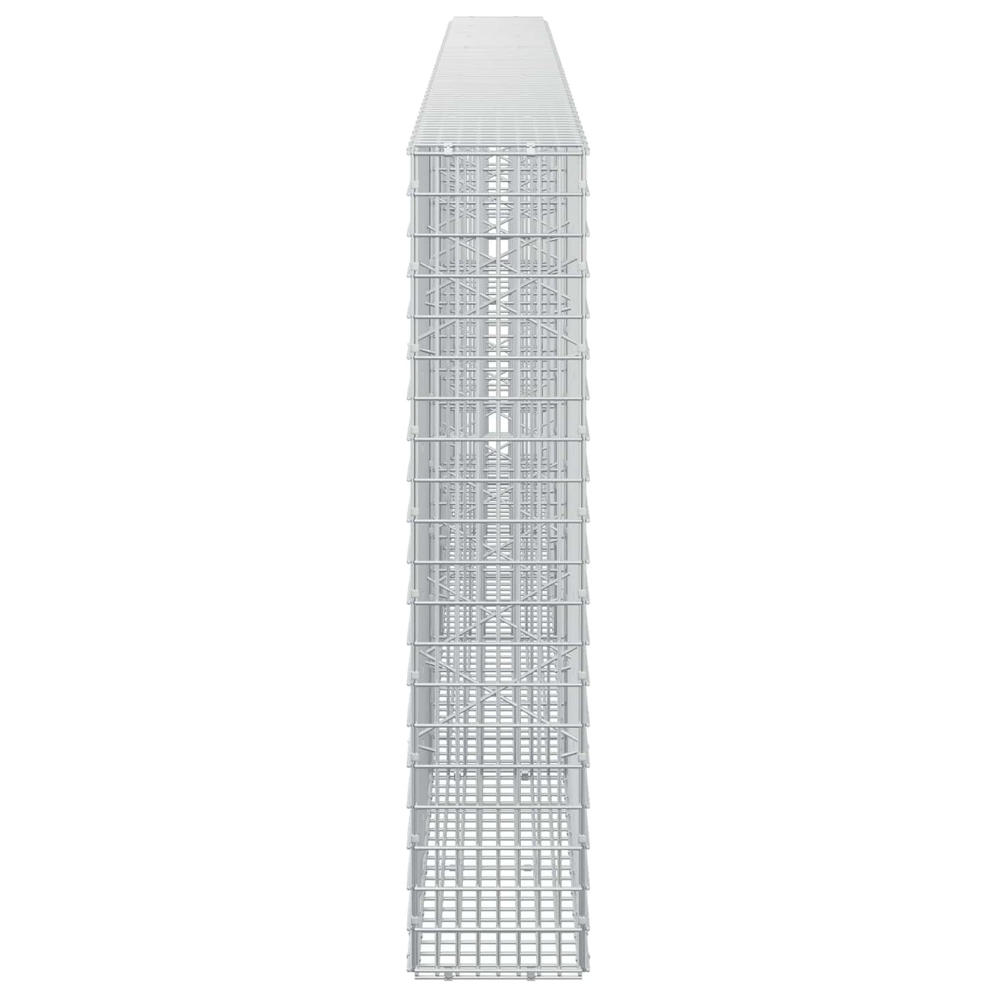 vidaXL Γκαμπιόν με σύρμα 3,5 mm και πλέγμα 5x2,5 cm 400x20x100 εκ