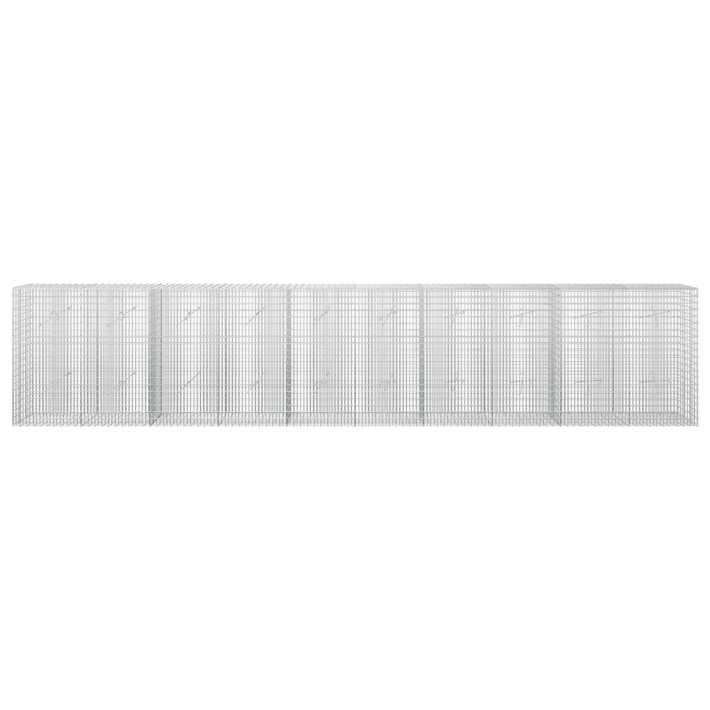 vidaXL Γκαμπιόν με σύρμα 3,5 mm και πλέγμα 5x2,5 cm 500x20x100 εκ