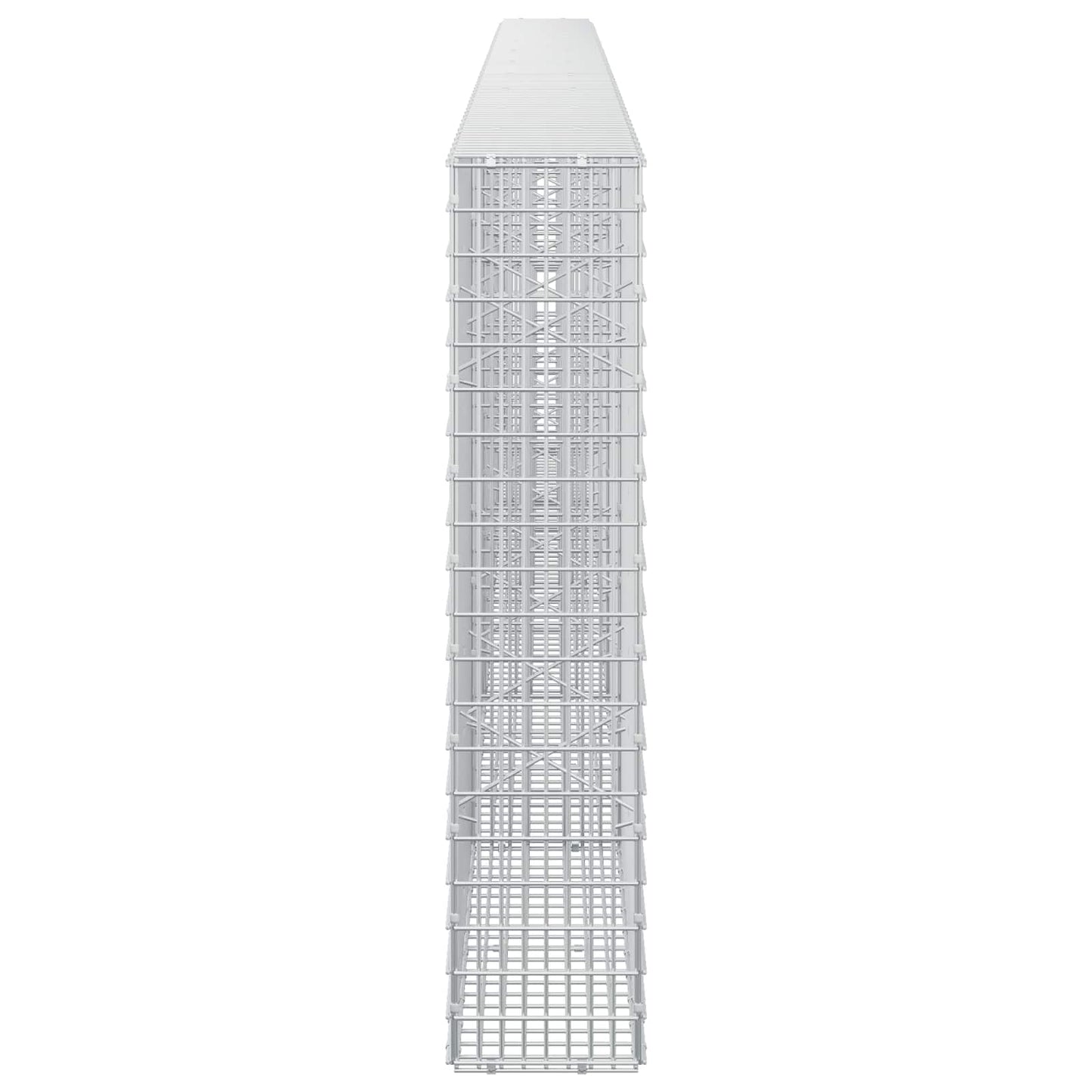 vidaXL Γκαμπιόν με σύρμα 3,5 mm και πλέγμα 5x2,5 cm 500x20x100 εκ