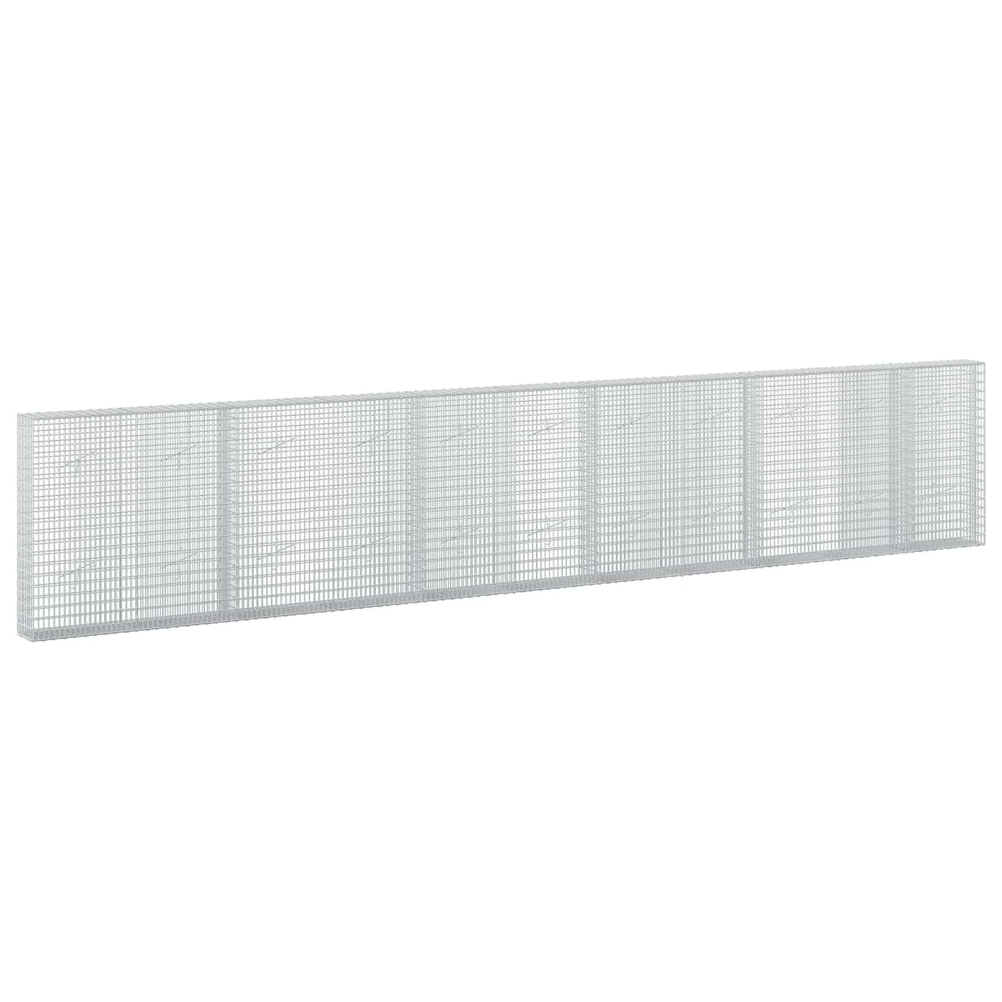 vidaXL Γκαμπιόν με σύρμα 3,5 mm και πλέγμα 5x2,5 cm 550x20x100 εκ.