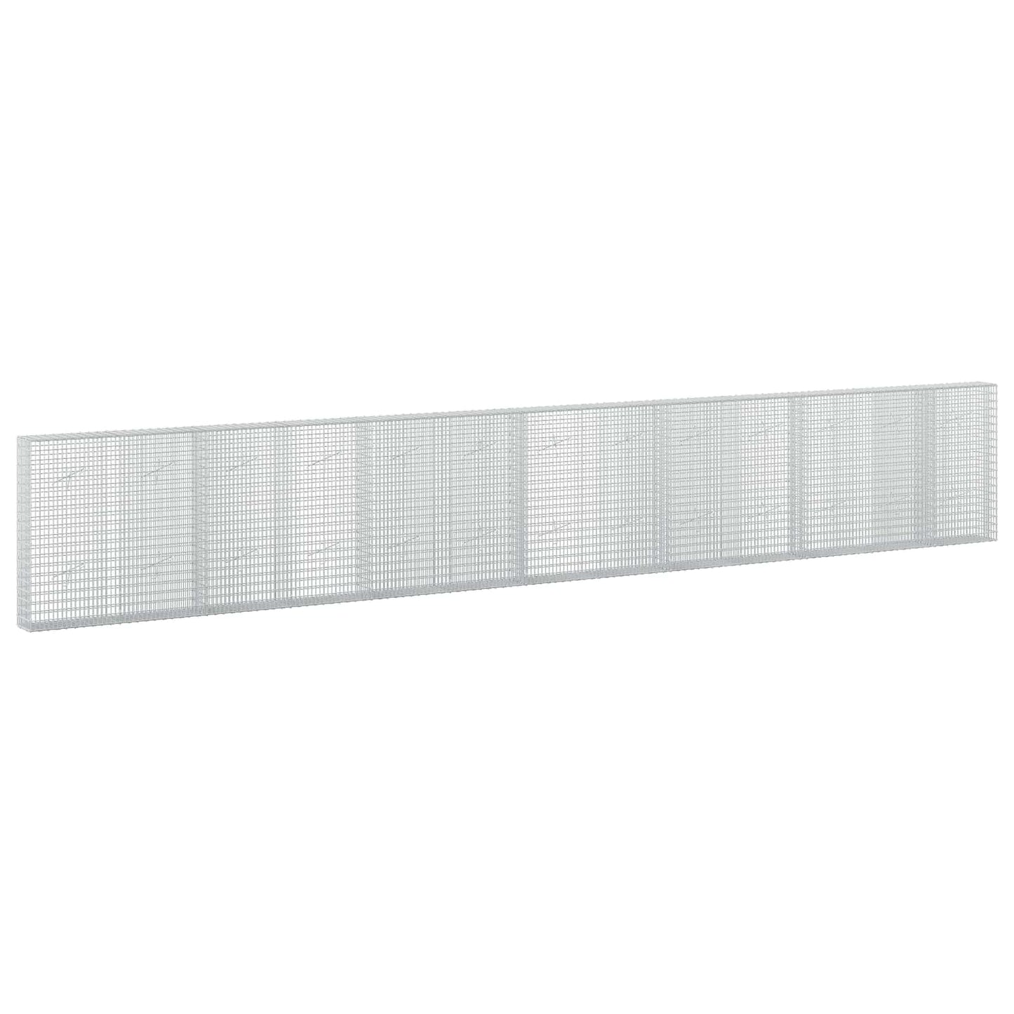 vidaXL Γκαμπιόν με σύρμα 3,5 mm και πλέγμα 5x2,5 cm 650x20x100 εκ