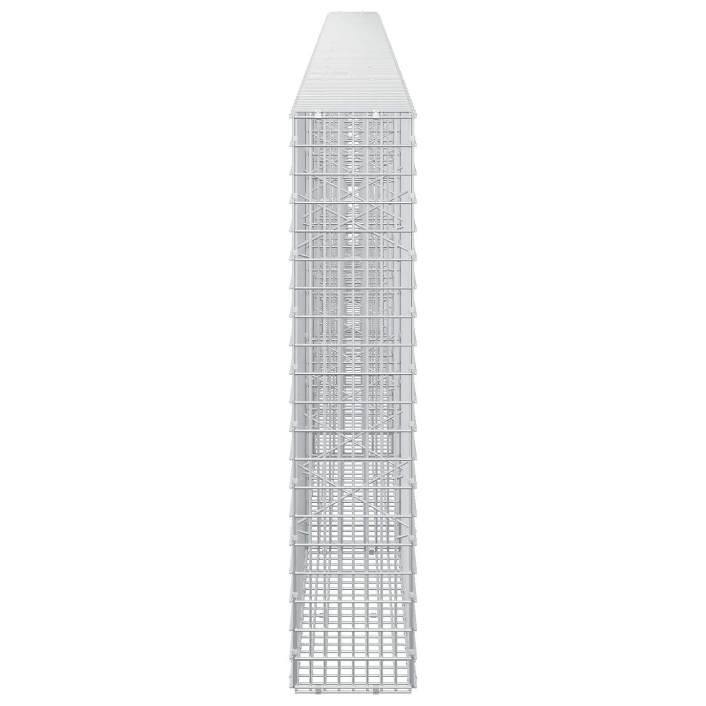 vidaXL Γκαμπιόν με σύρμα 3,5 mm και πλέγμα 5x2,5 cm 650x20x100 εκ