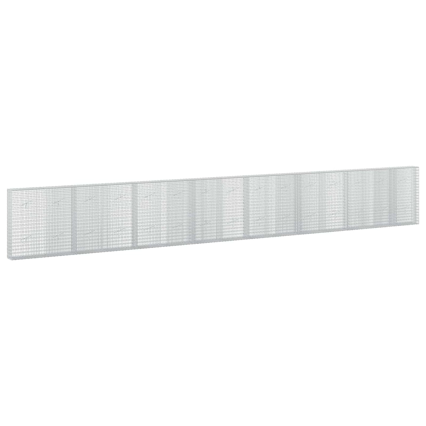 vidaXL Γκαμπιόν με σύρμα 3,5 mm και πλέγμα 5x2,5 cm 750x20x100 εκ