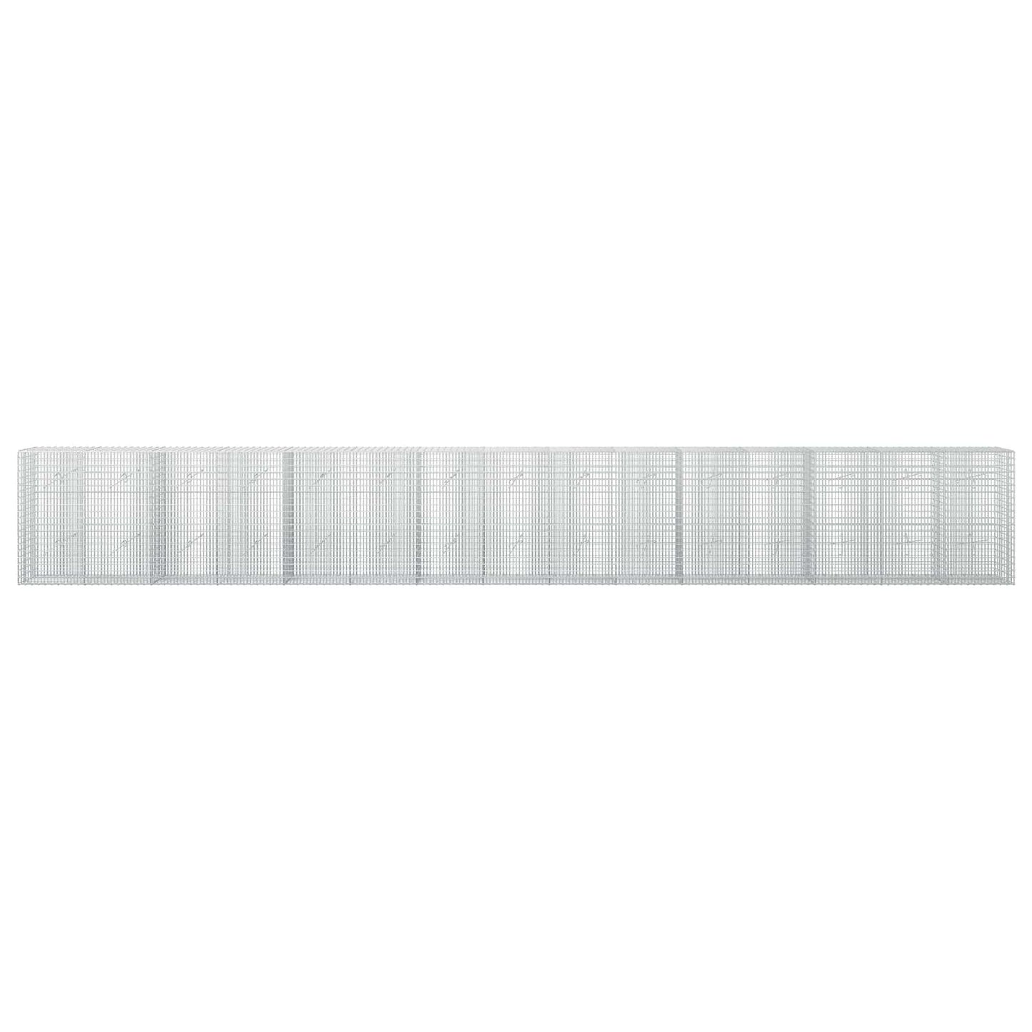 vidaXL Γκαμπιόν με σύρμα 3,5 mm και πλέγμα 5x2,5 cm 750x20x100 εκ