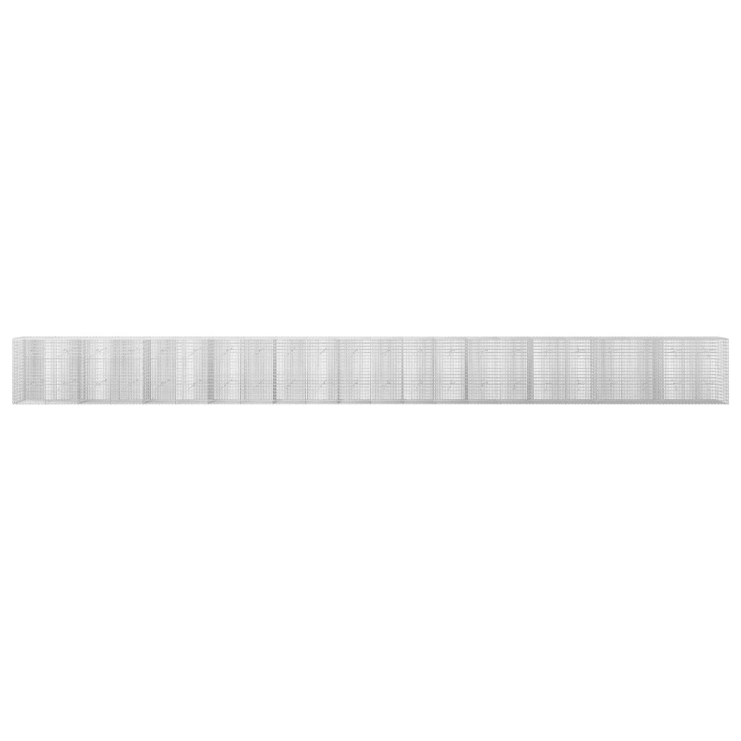 vidaXL Γκαμπιόν με σύρμα 3,5 mm και πλέγμα 5x2,5 cm 1100x20x100 εκ