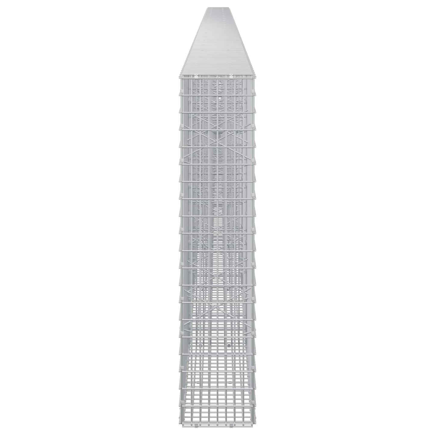 vidaXL Γκαμπιόν με σύρμα 3,5 mm και πλέγμα 5x2,5 cm 1100x20x100 εκ