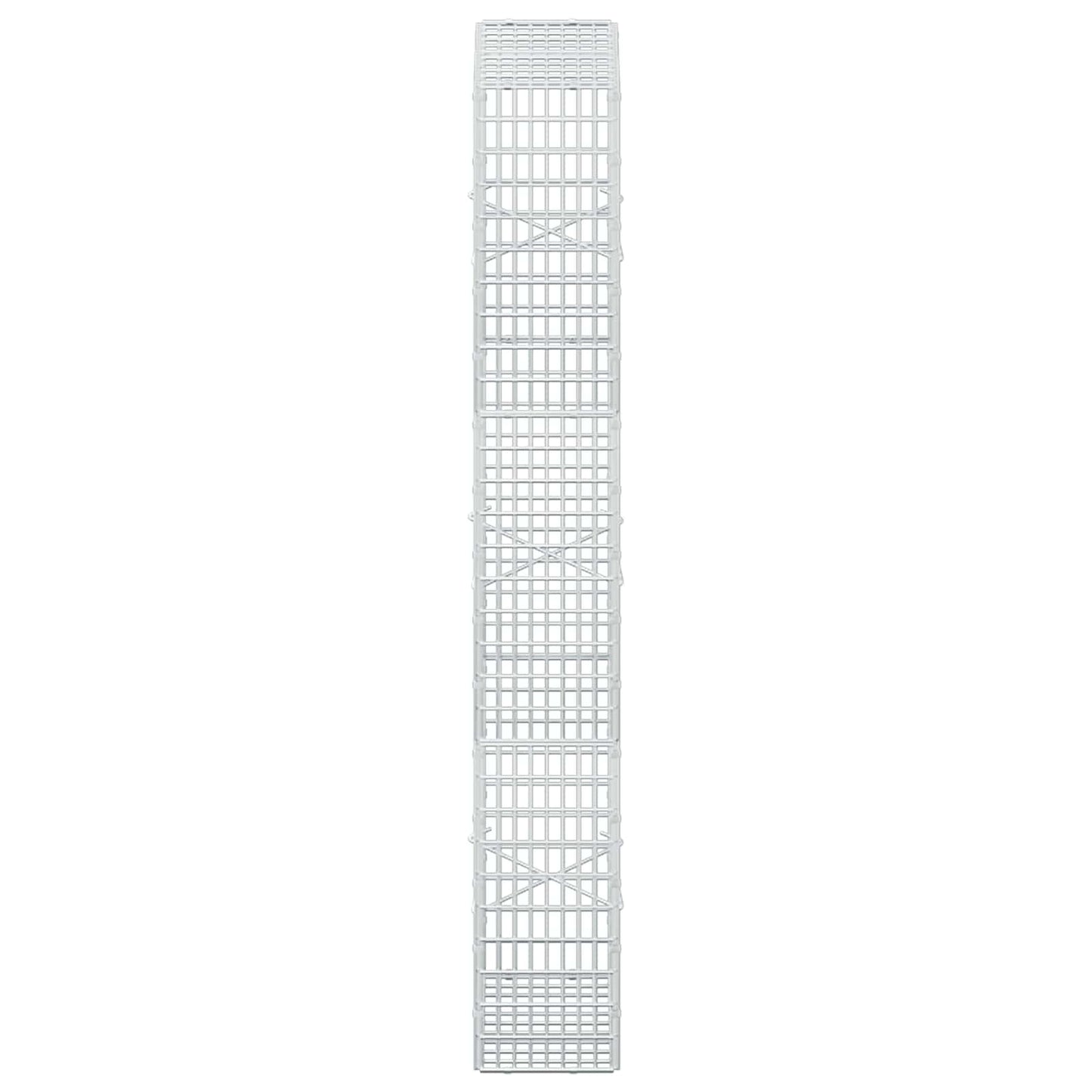 vidaXL Γκαμπιόν με σύρμα 3,5 mm και πλέγμα 5x2,5 cm 50x20x150 εκ.