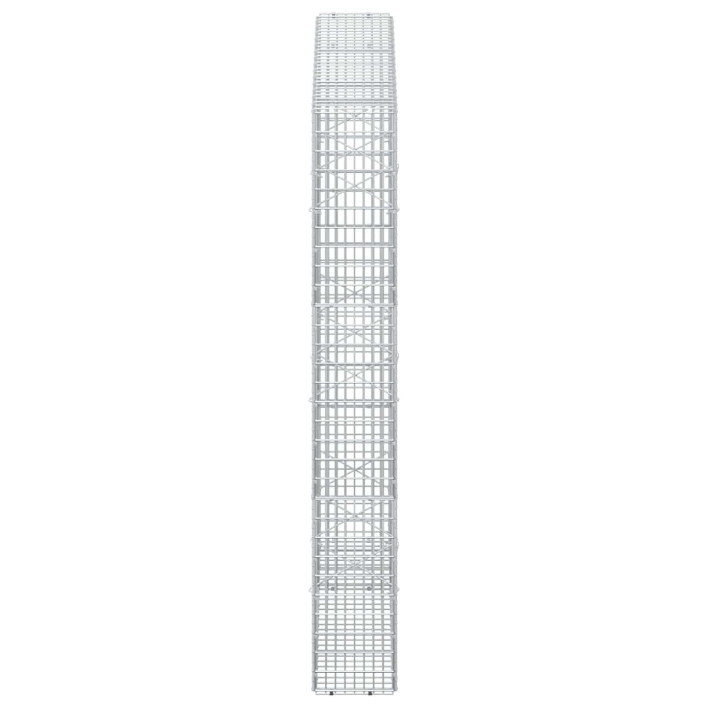 vidaXL Γκαμπιόν με σύρμα 3,5 χλστ και πλέγμα 5x2,5 εκ 150x20x150 εκ