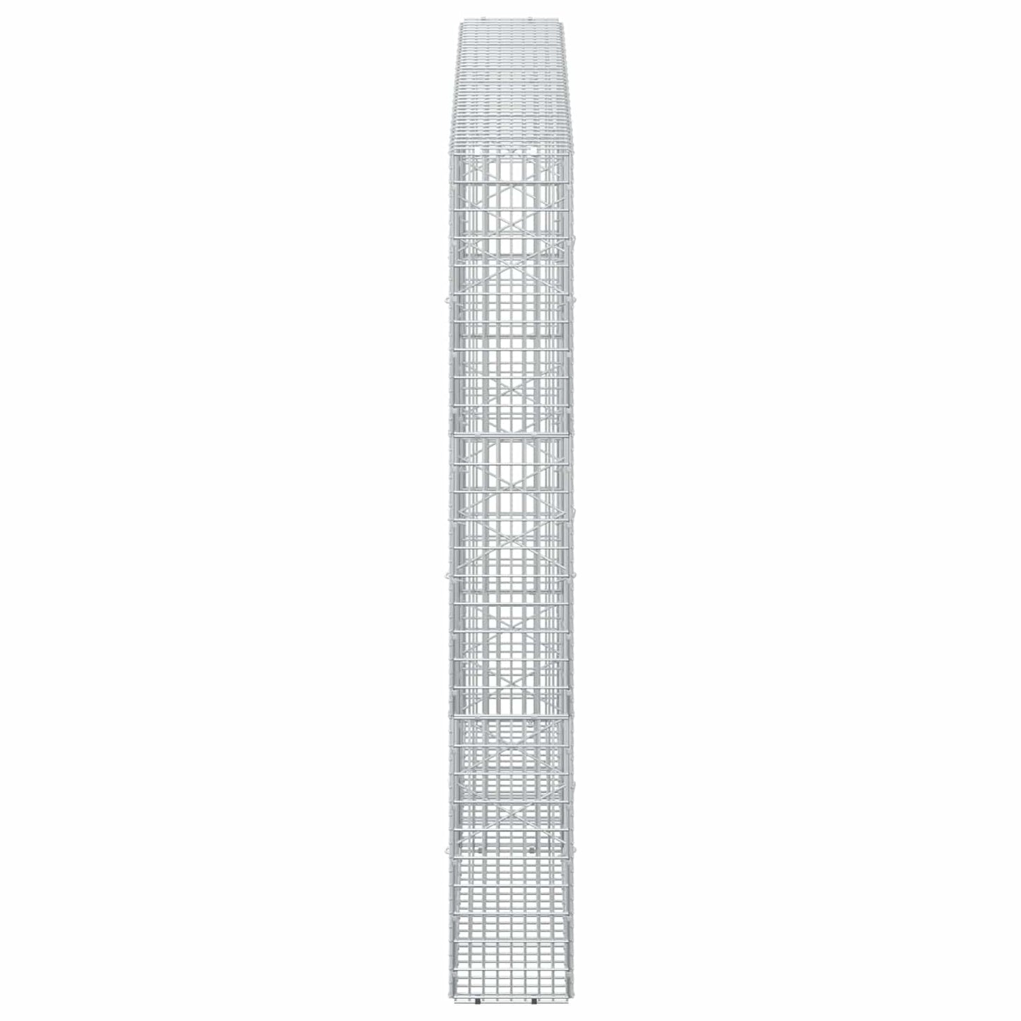 vidaXL Γκαμπιόν με σύρμα 3,5 χλστ και πλέγμα 5x2,5 εκ 200x20x150 εκ