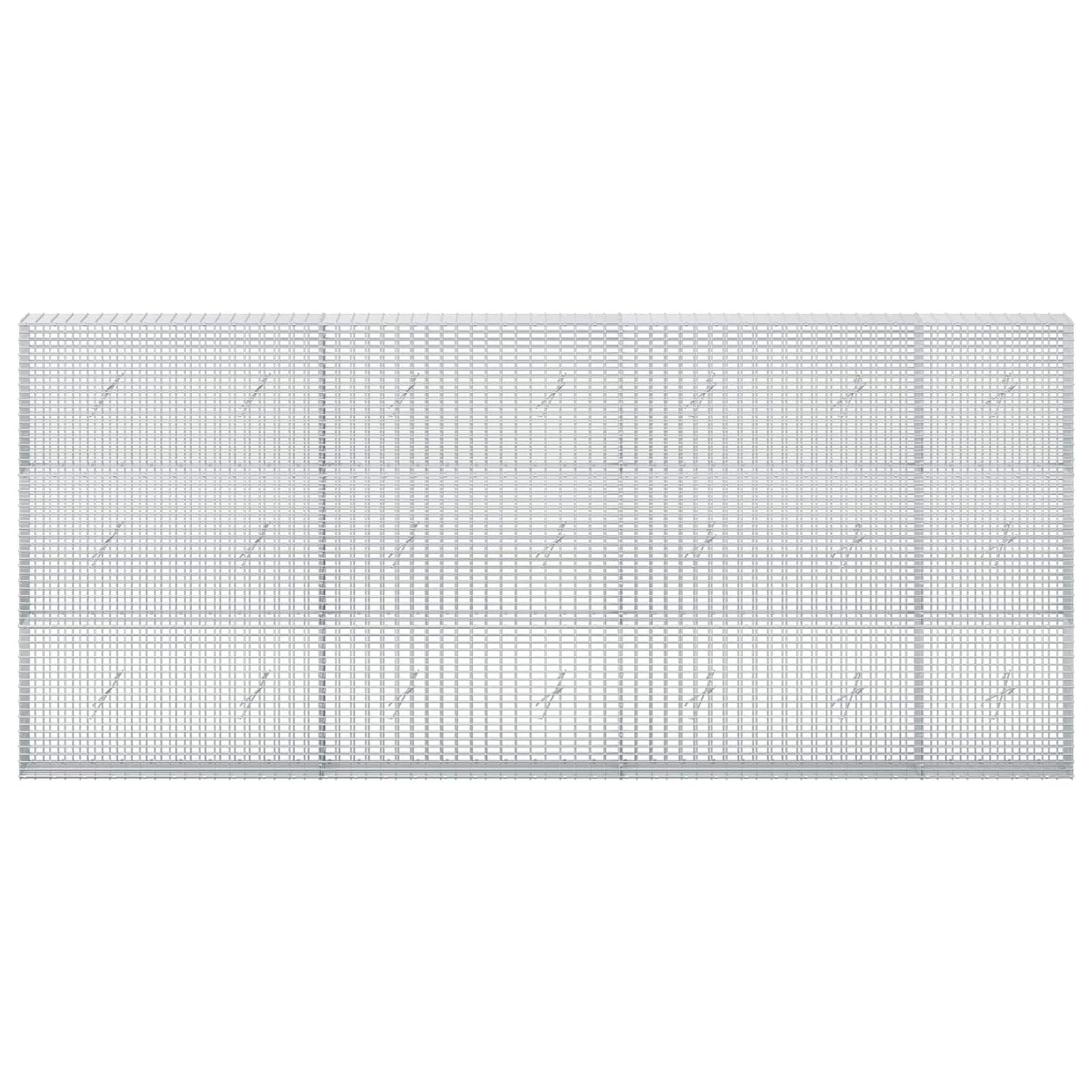 vidaXL Γκαμπιόν με σύρμα 3,5 mm και πλέγμα 5x2,5 cm 350x20x150 εκ