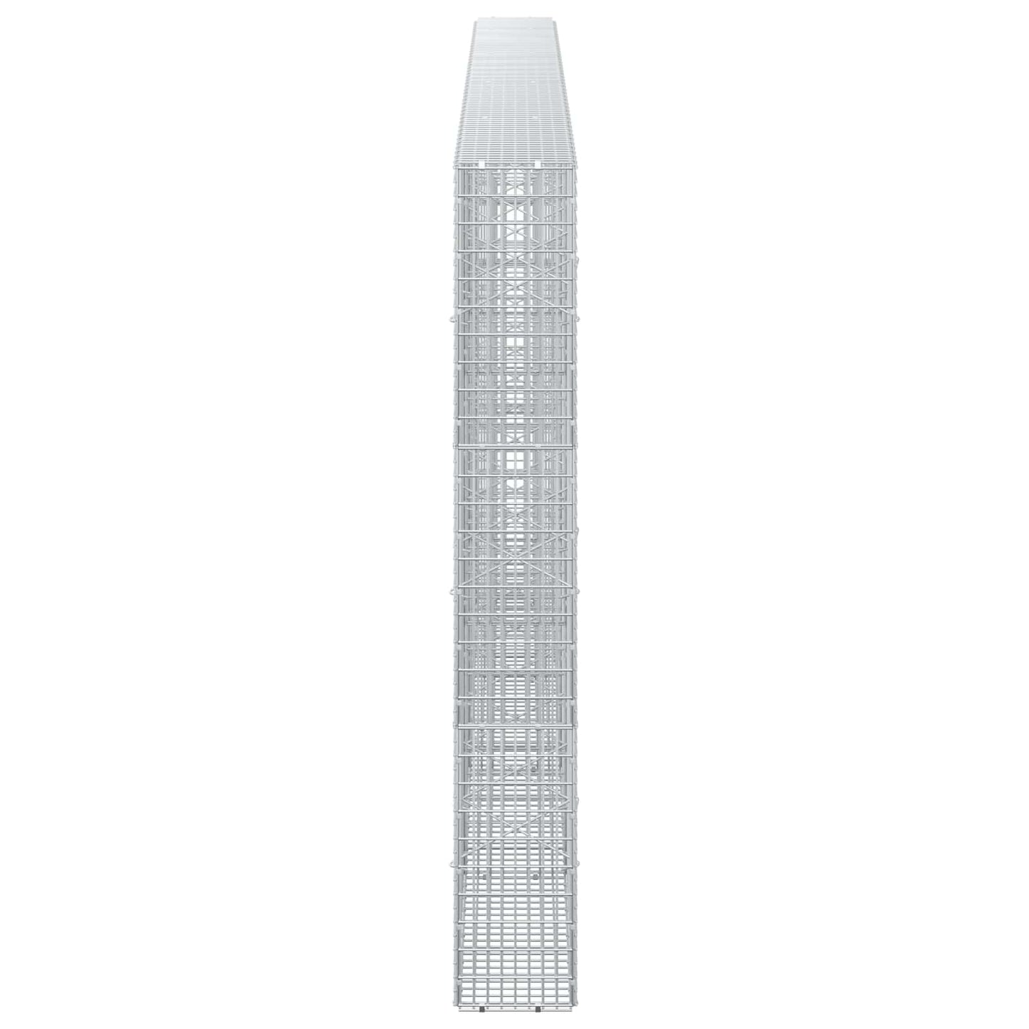 vidaXL Γκαμπιόν με σύρμα 3,5 mm και πλέγμα 5x2,5 cm 450x20x150 εκ