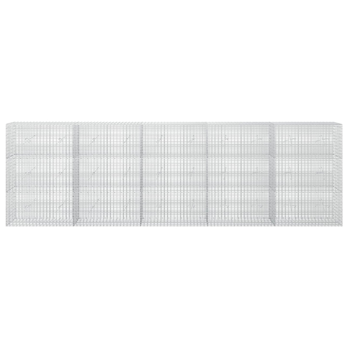 vidaXL Γκαμπιόν με σύρμα 3,5 mm και πλέγμα 5x2,5 cm 500x20x150 εκ