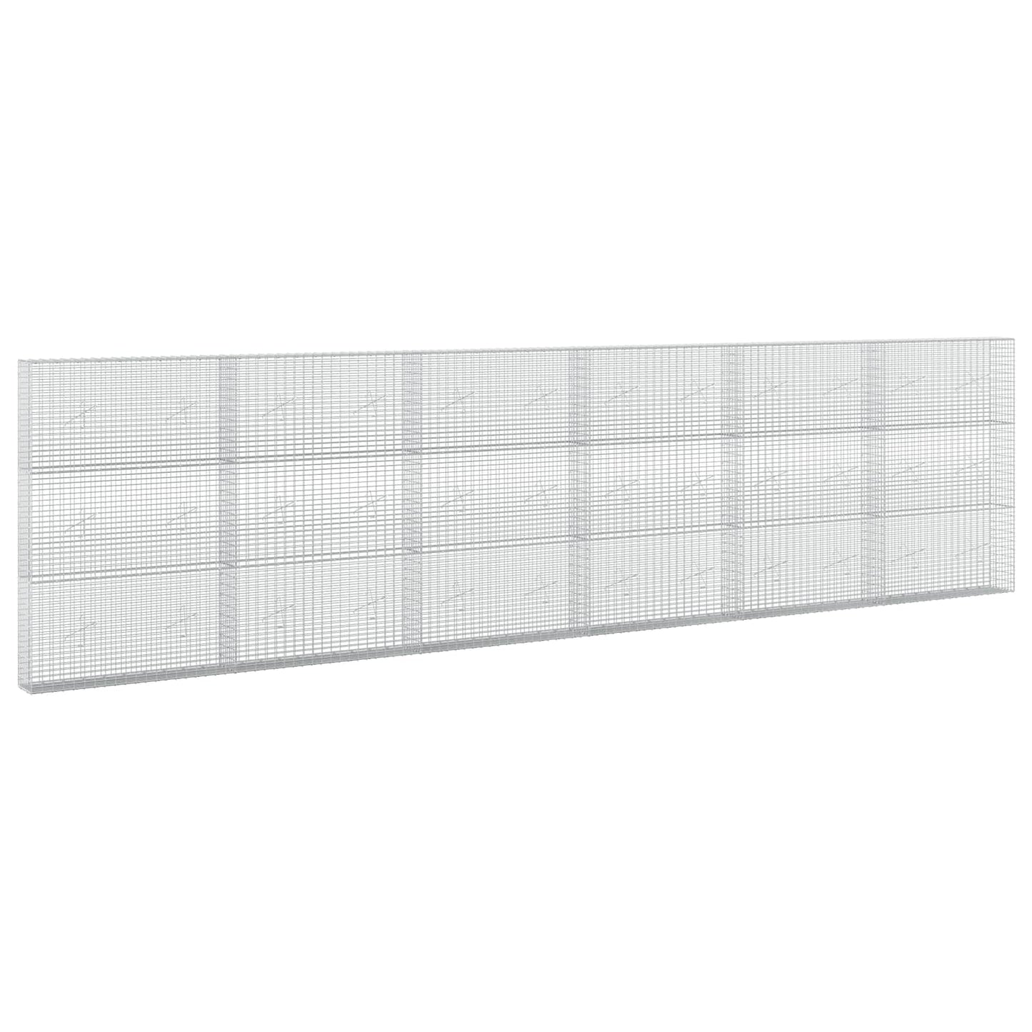 vidaXL Γκαμπιόν με σύρμα 3,5 mm και πλέγμα 5x2,5 cm 600x20x150 εκ