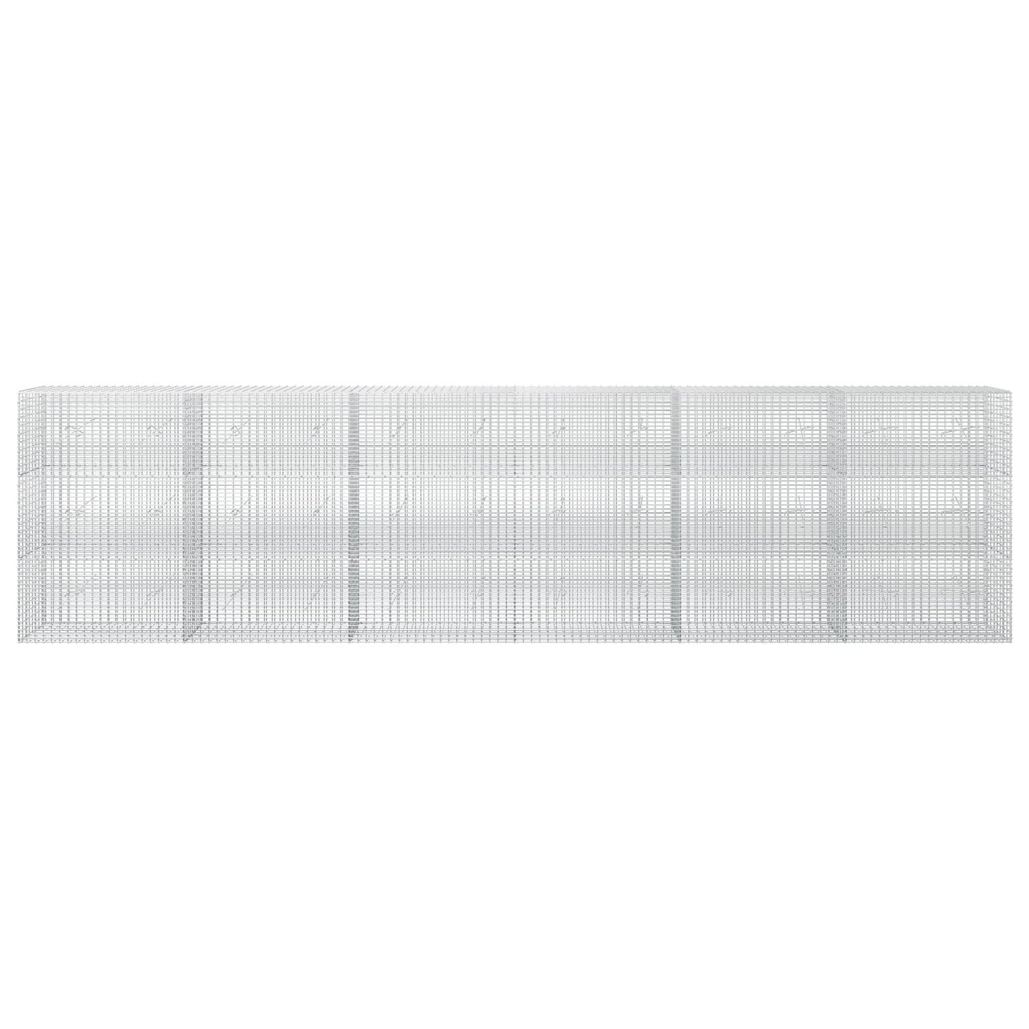 vidaXL Γκαμπιόν με σύρμα 3,5 mm και πλέγμα 5x2,5 cm 600x20x150 εκ
