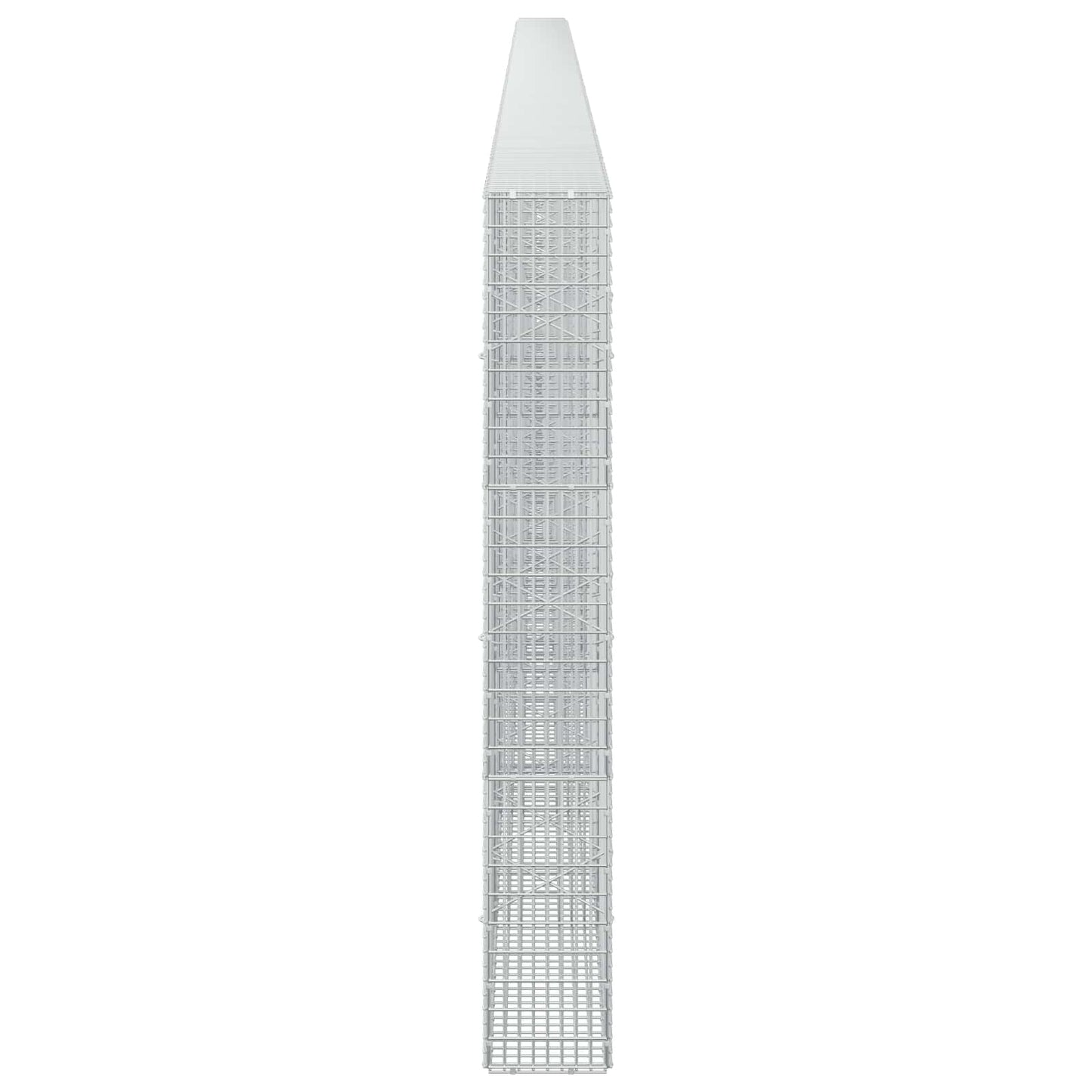 vidaXL Γκαμπιόν με σύρμα 3,5 χλστ και πλέγμα 5x2,5 εκ 1100x20x150 εκ