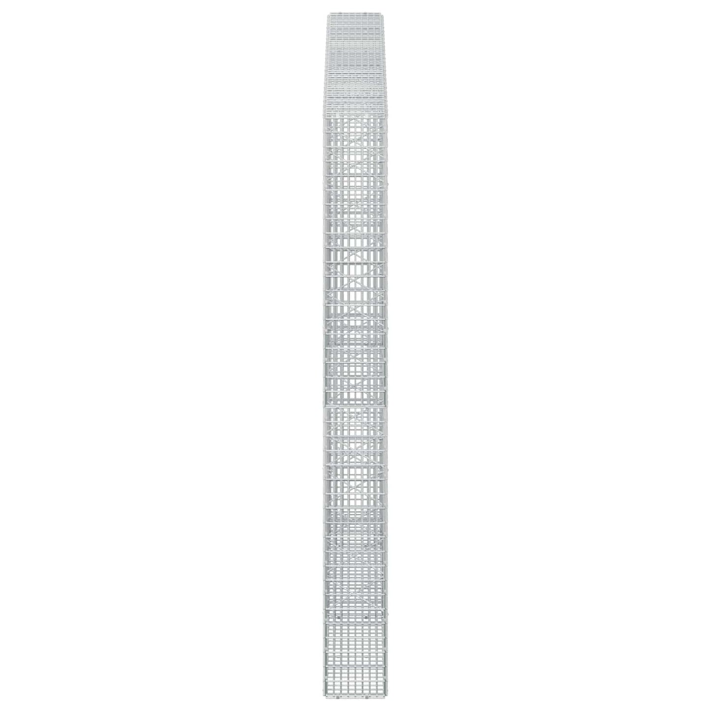 vidaXL Γκαμπιόν με σύρμα 3,5 χλστ και πλέγμα 5x2,5 εκ 250x20x200 εκ.