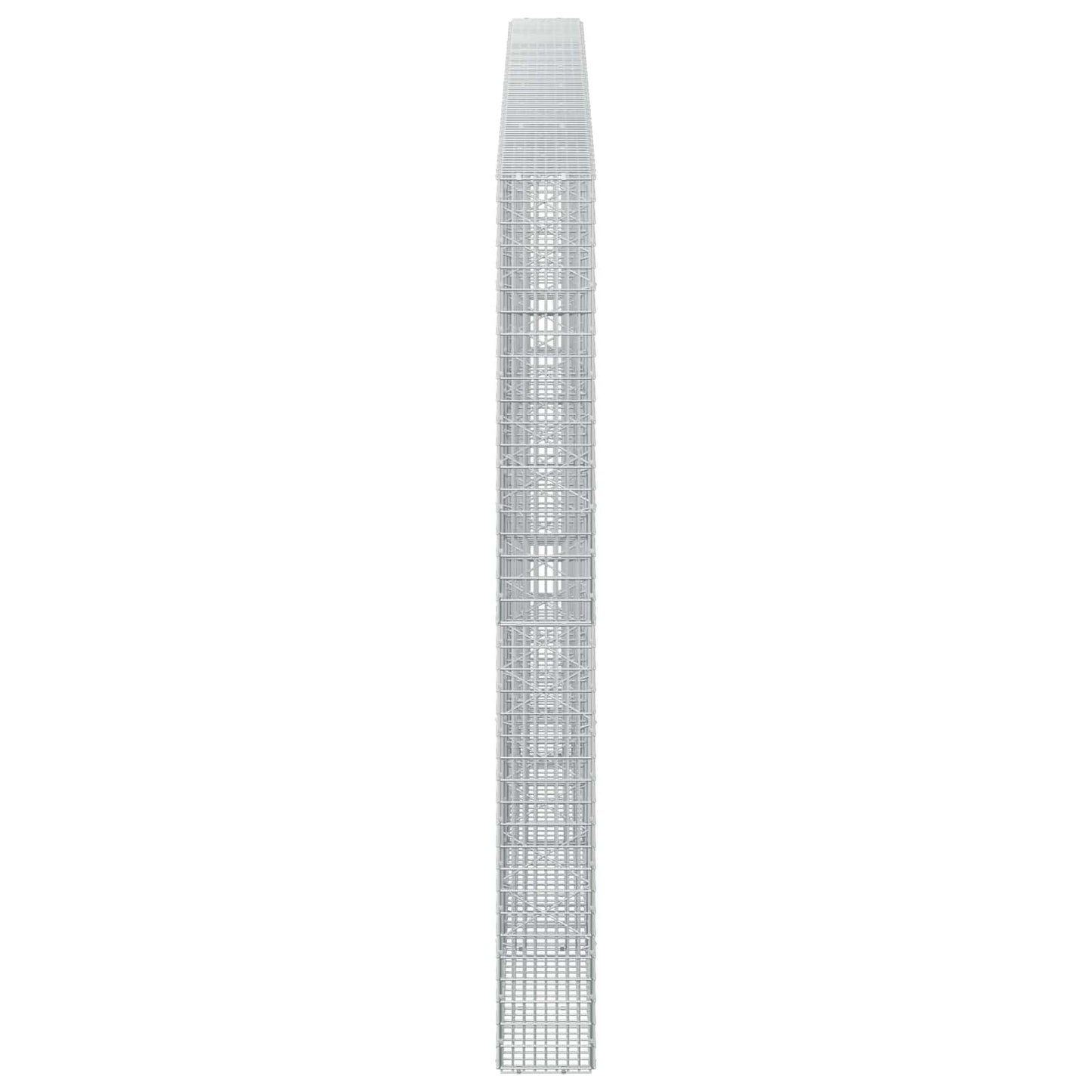 vidaXL Γκαμπιόν με σύρμα 3,5 mm και πλέγμα 5x2,5 cm 400x20x200 εκ