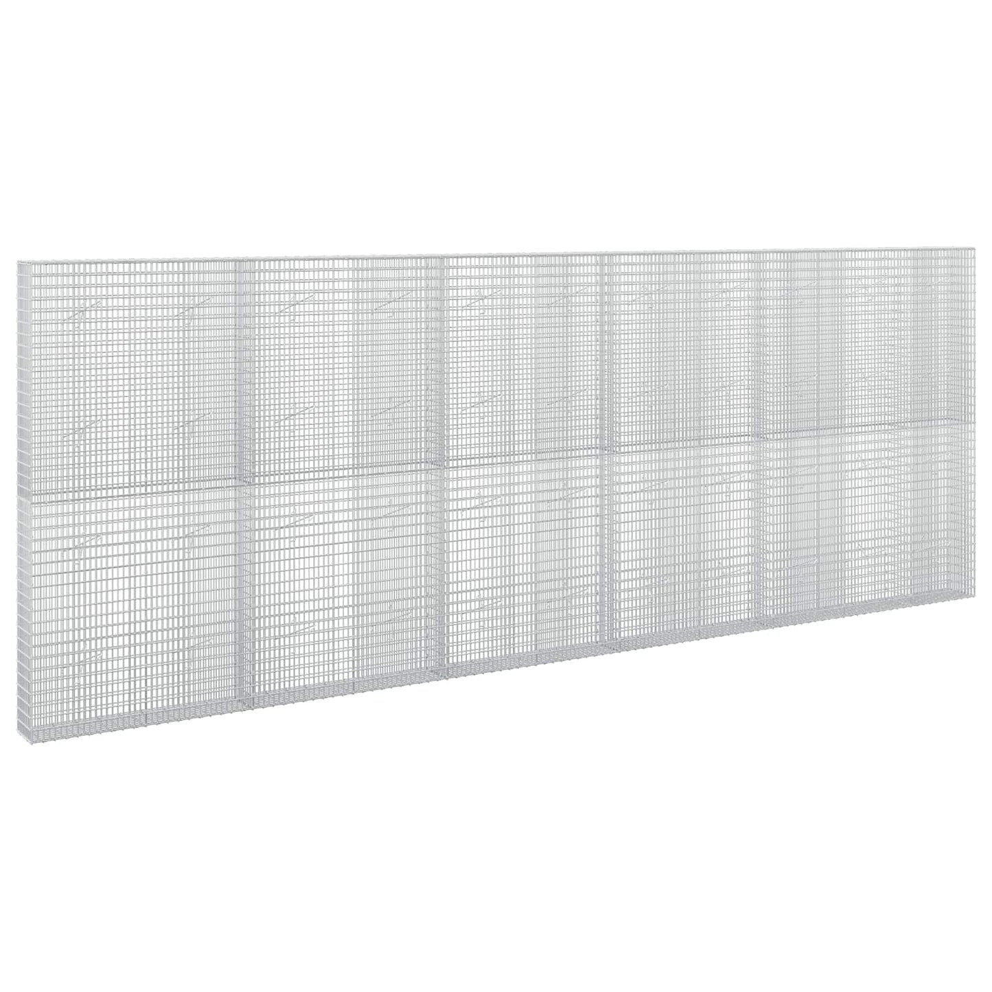 vidaXL Γκαμπιόν με σύρμα 3,5 mm και πλέγμα 5x2,5 cm 550x20x200 εκ