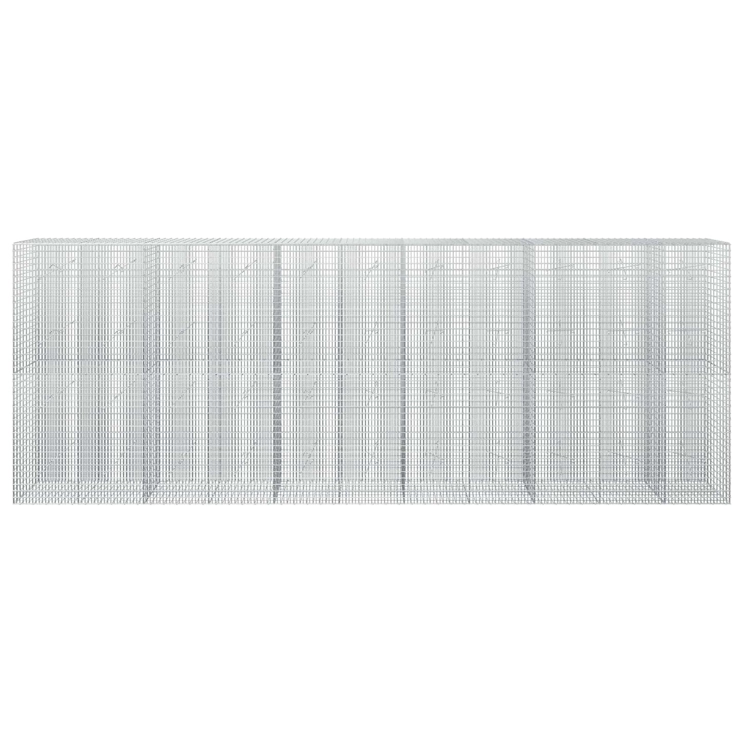 vidaXL Γκαμπιόν με σύρμα 3,5 mm και πλέγμα 5x2,5 cm 550x20x200 εκ