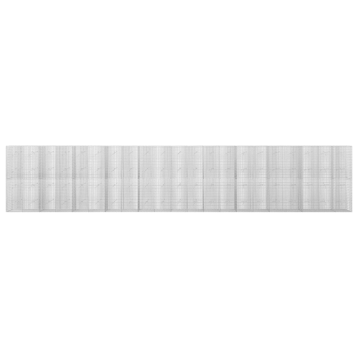 vidaXL Γκαμπιόν με σύρμα 3,5 mm και πλέγμα 5x2,5 cm 1050x20x200 εκ