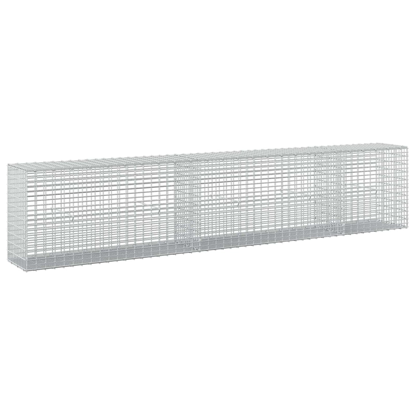 vidaXL Γκαμπιόν με σύρμα 3,5 χλστ και πλέγμα 5x2,5 εκ 250x30x50 εκ