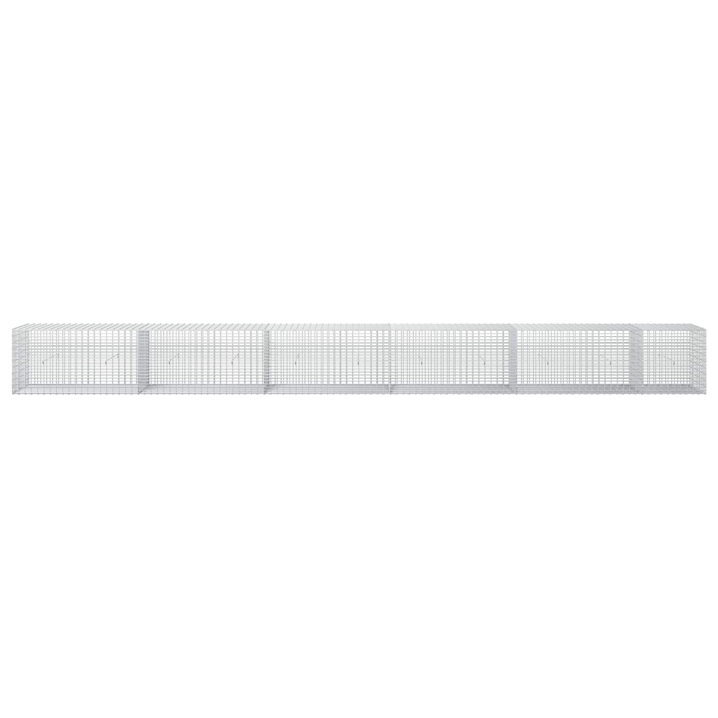 vidaXL Γκαμπιόν με σύρμα 3,5 mm και πλέγμα 5x2,5 cm 550x30x50 εκ