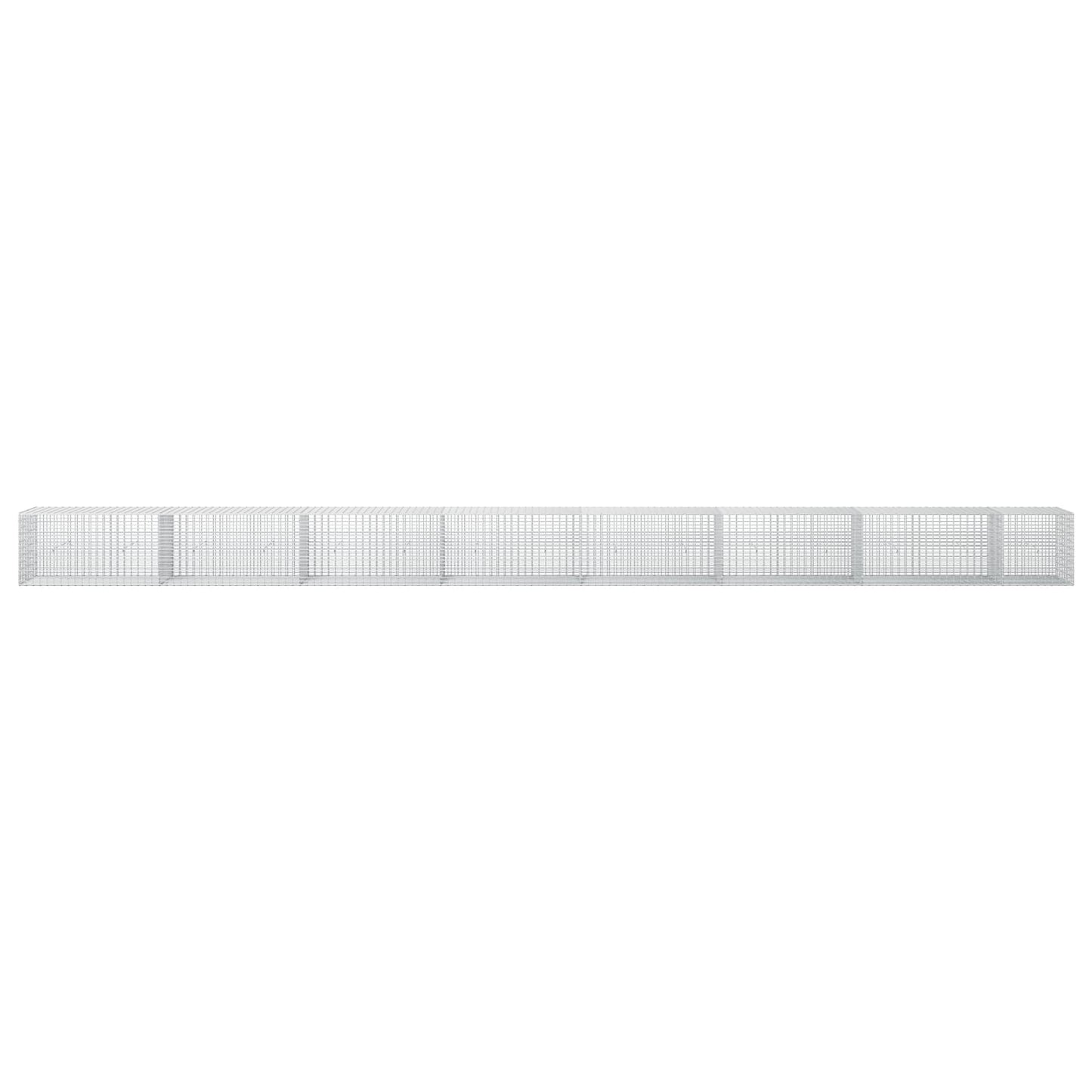 vidaXL Γκαμπιόν με σύρμα 3,5 mm και πλέγμα 5x2,5 cm 750x30x50 εκ