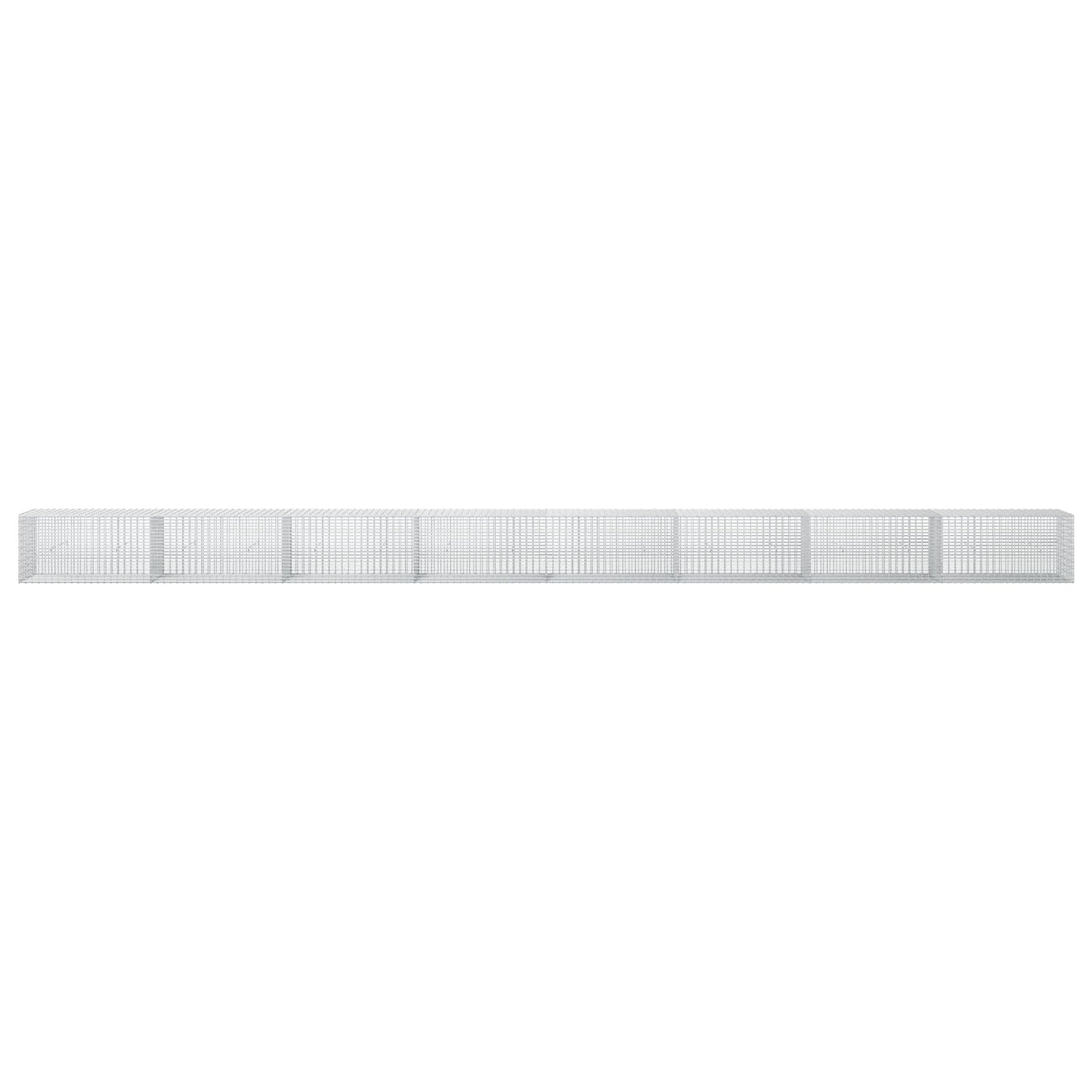 vidaXL Γκαμπιόν με σύρμα 3,5 mm και πλέγμα 5x2,5 cm 800x30x50 εκ
