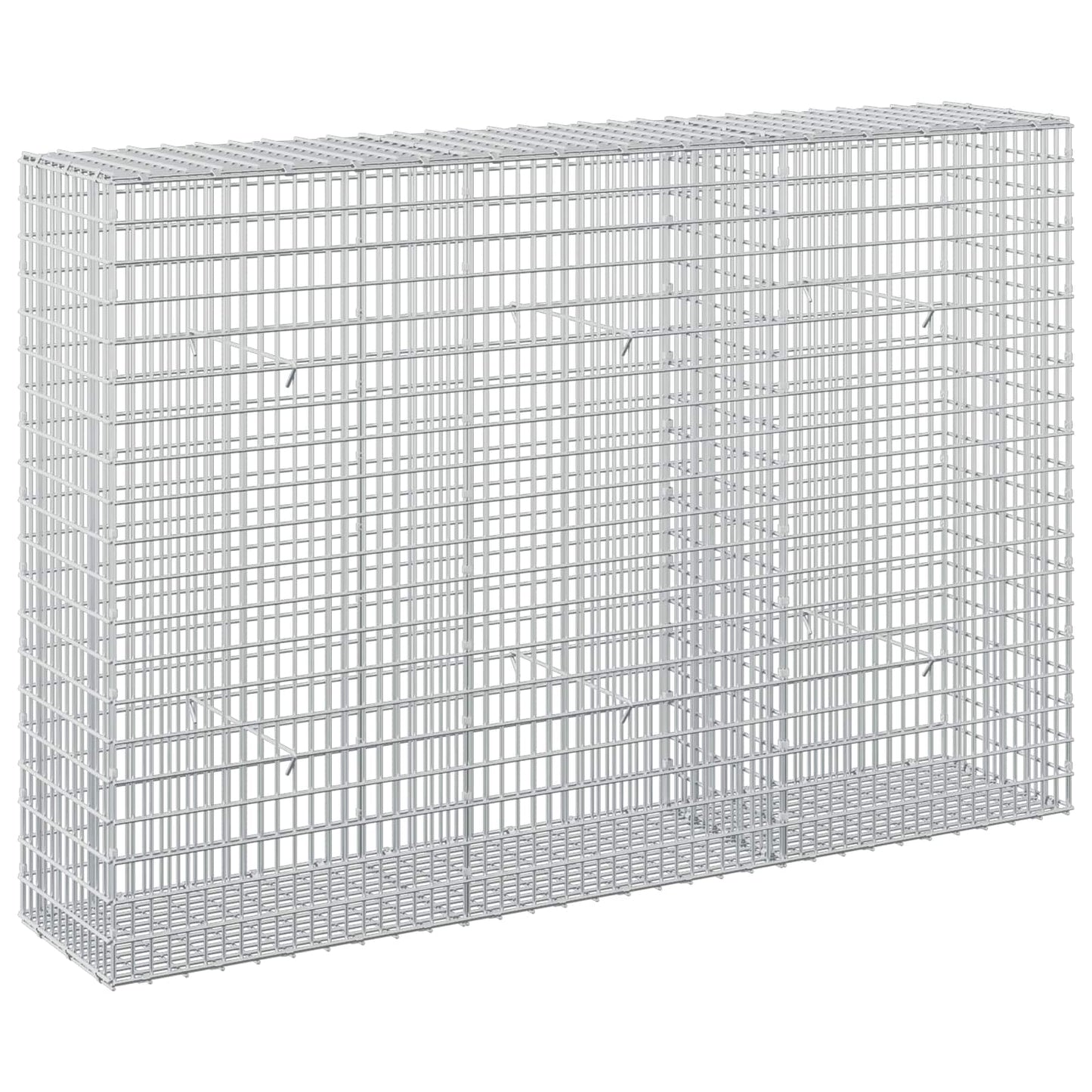 vidaXL Γκαμπιόν με σύρμα 3,5 mm και πλέγμα 5x2,5 cm 150x30x100 εκ