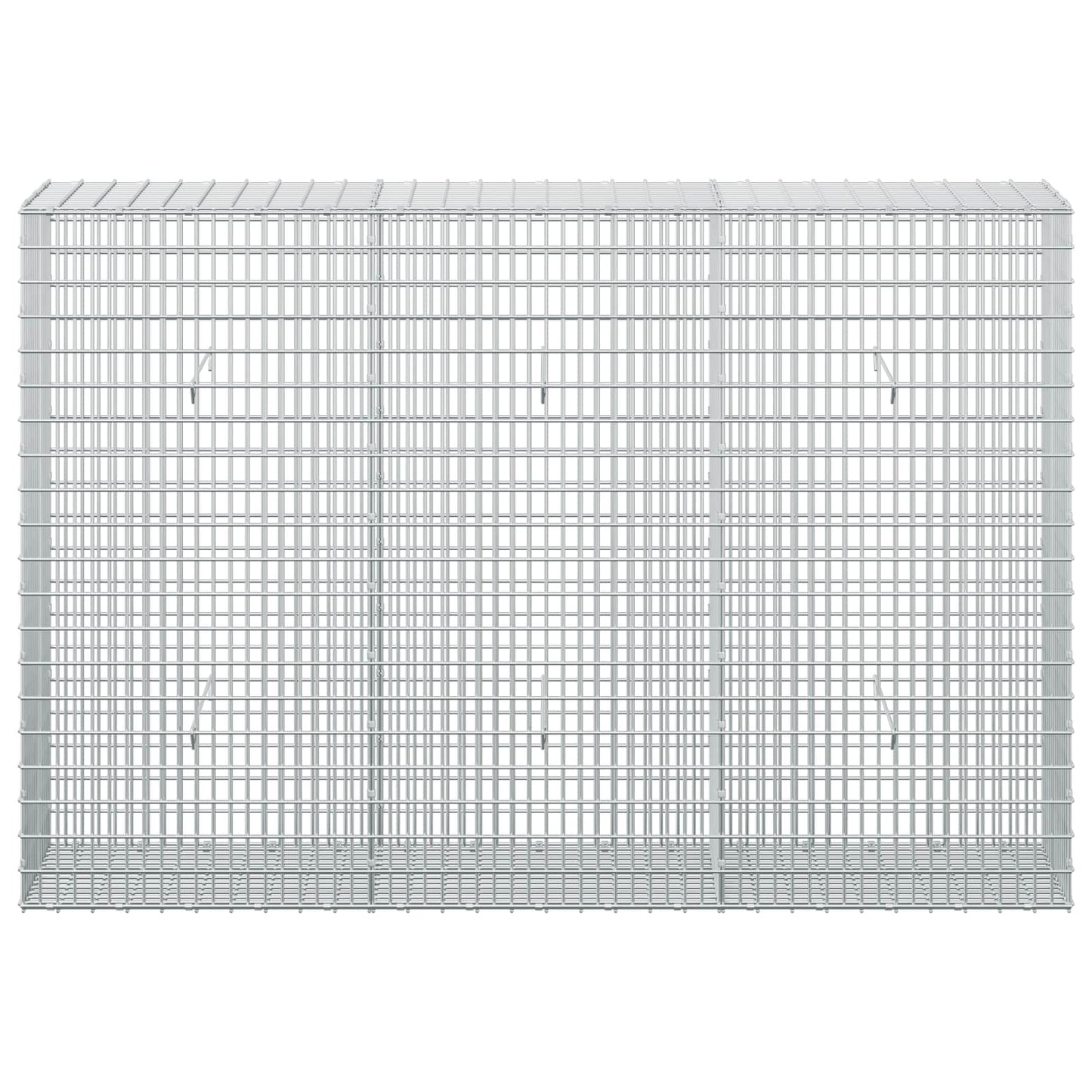vidaXL Γκαμπιόν με σύρμα 3,5 mm και πλέγμα 5x2,5 cm 150x30x100 εκ