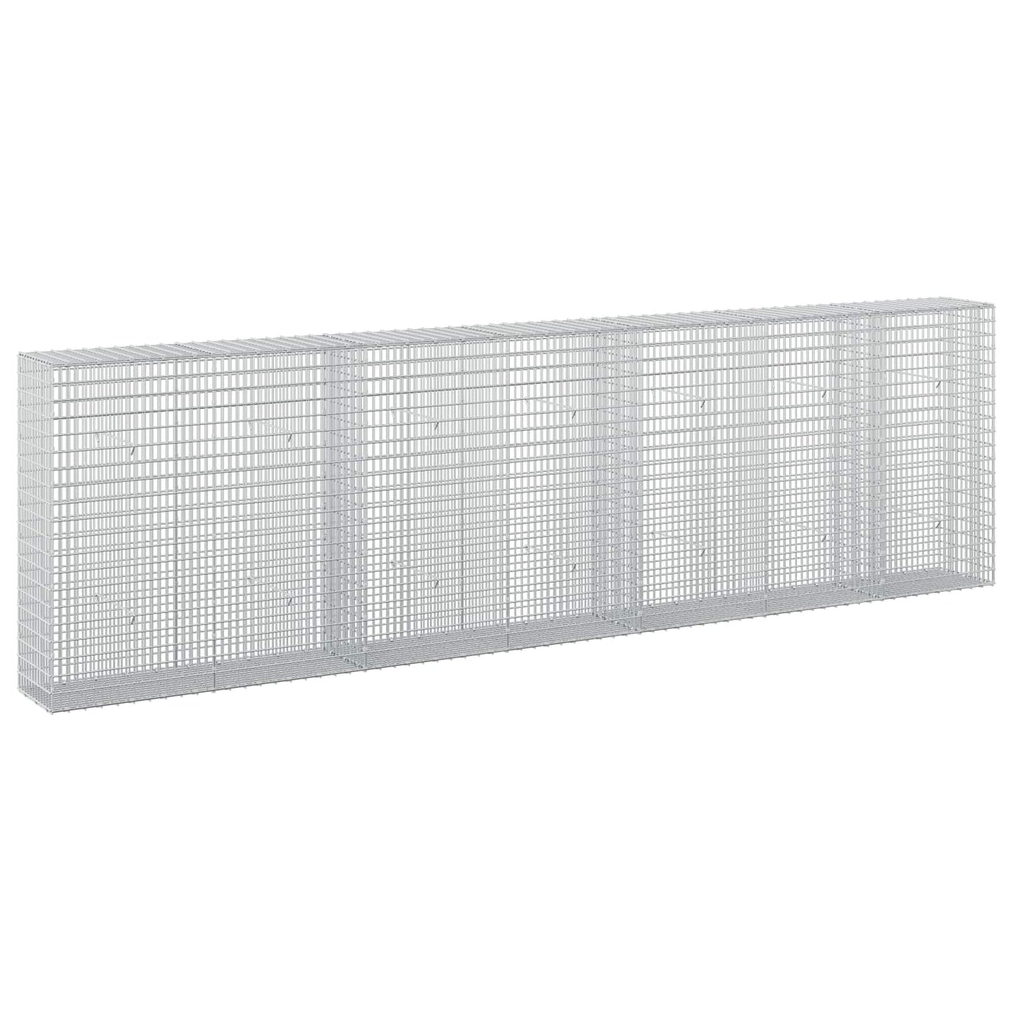 vidaXL Γκαμπιόν με σύρμα 3,5 mm και πλέγμα 5x2,5 cm 350x30x100 εκ