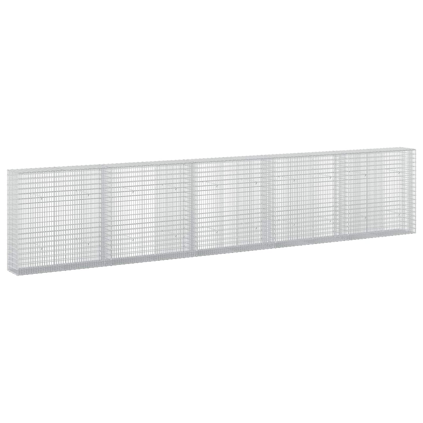 vidaXL Γκαμπιόν με σύρμα 3,5 mm και πλέγμα 5x2,5 cm 500x30x100 εκ