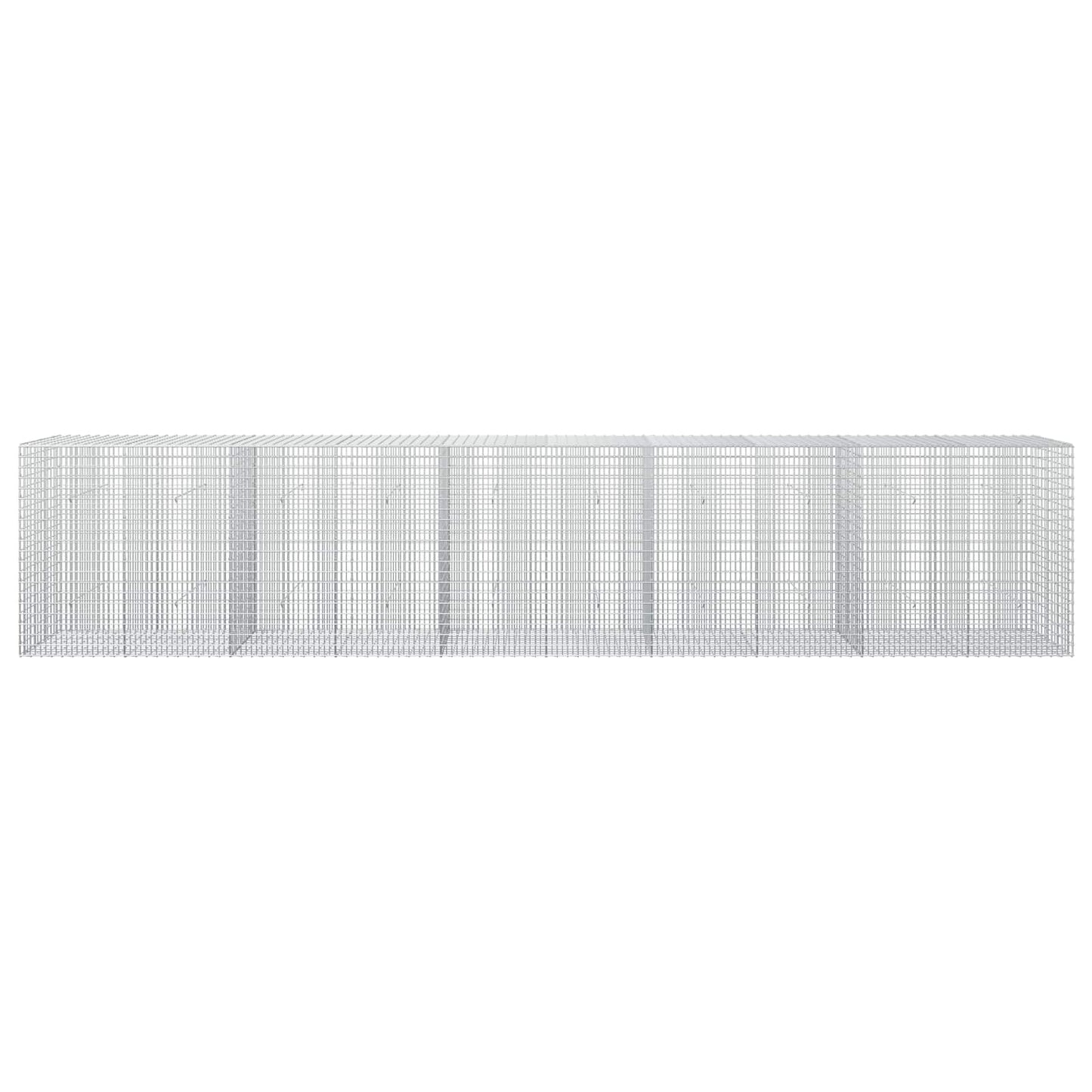 vidaXL Γκαμπιόν με σύρμα 3,5 mm και πλέγμα 5x2,5 cm 500x30x100 εκ