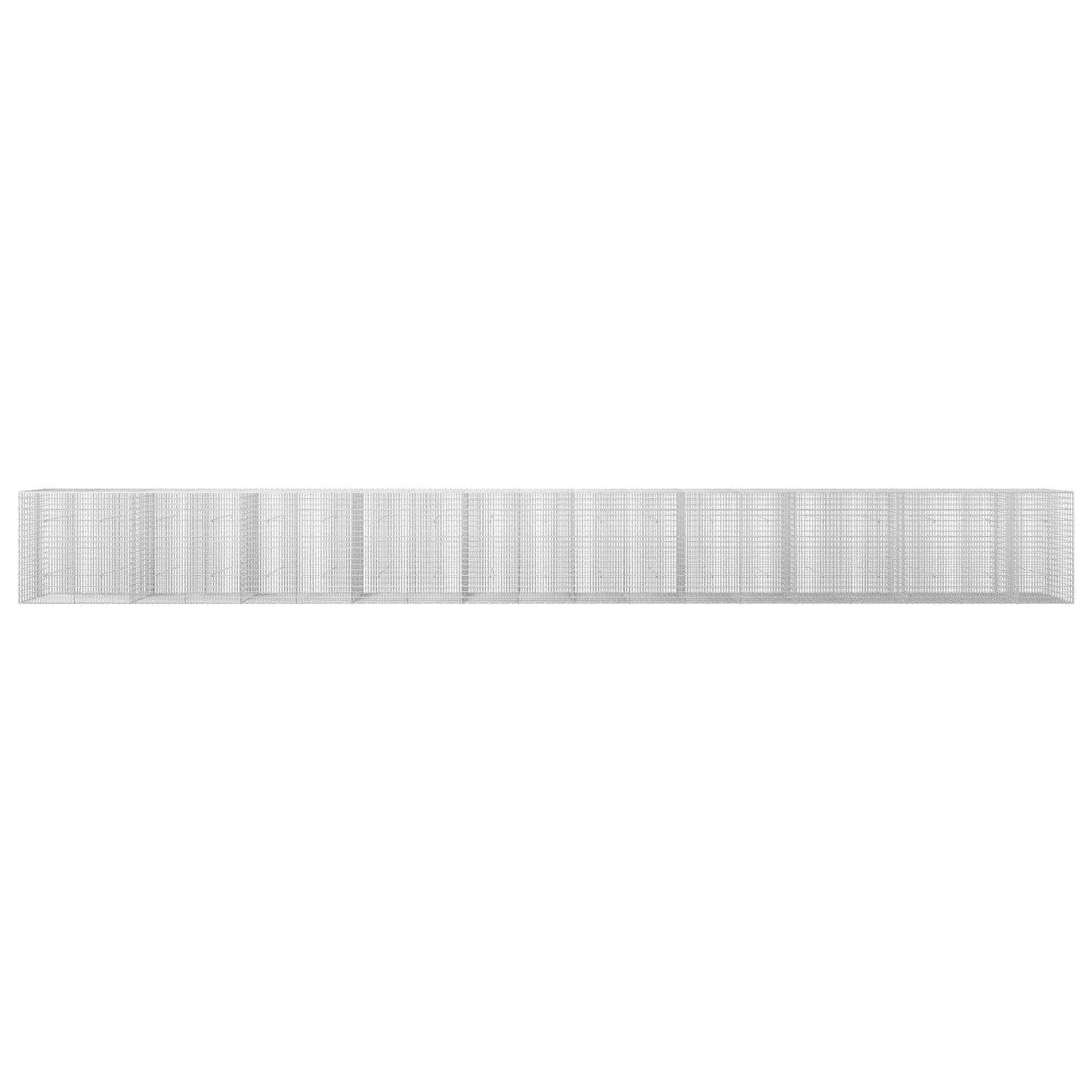 vidaXL Γκαμπιόν με σύρμα 3,5 mm και πλέγμα 5x2,5 cm 950x30x100 εκ