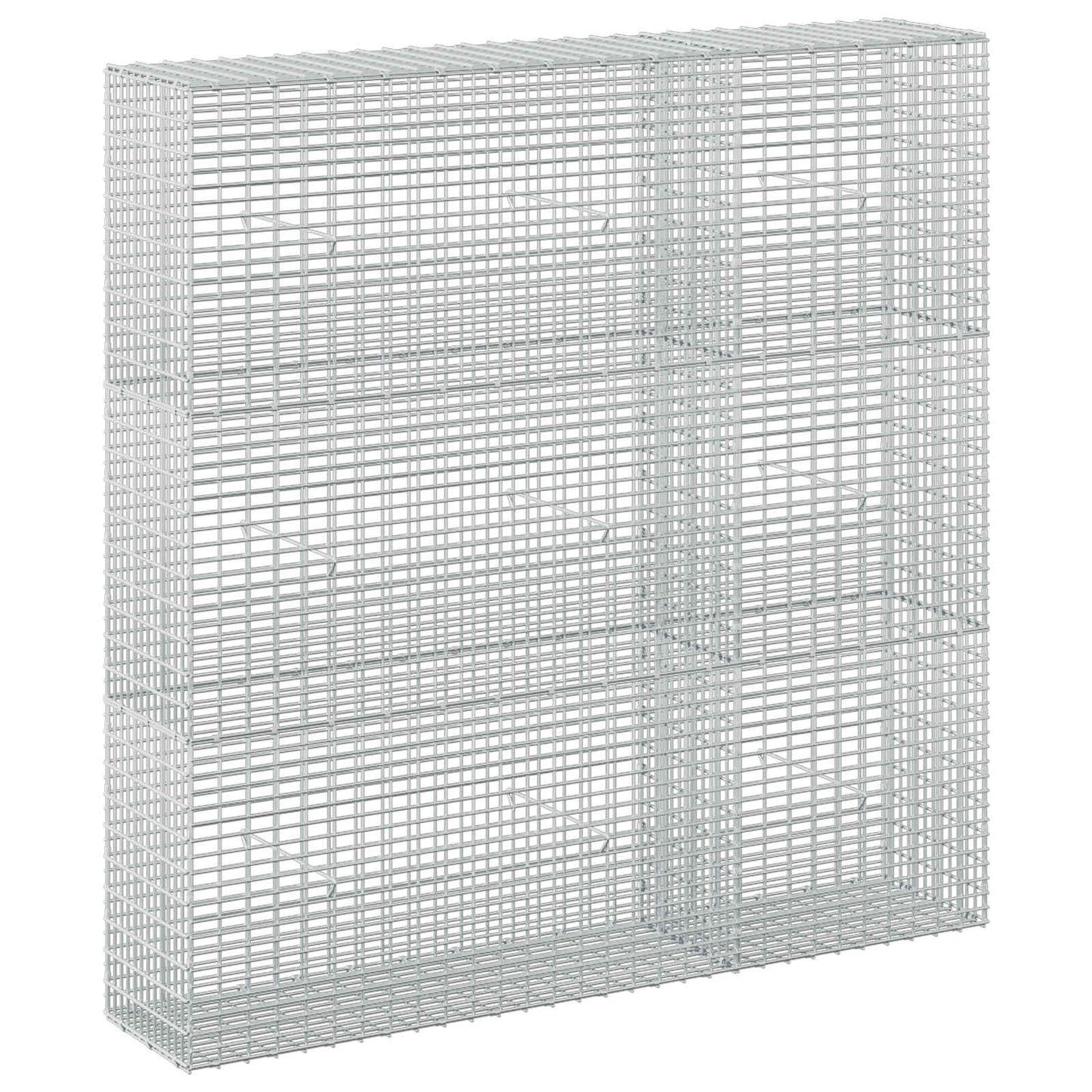 vidaXL Γκαμπιόν με σύρμα 3,5 mm και πλέγμα 5x2,5 cm 150x30x150 εκ